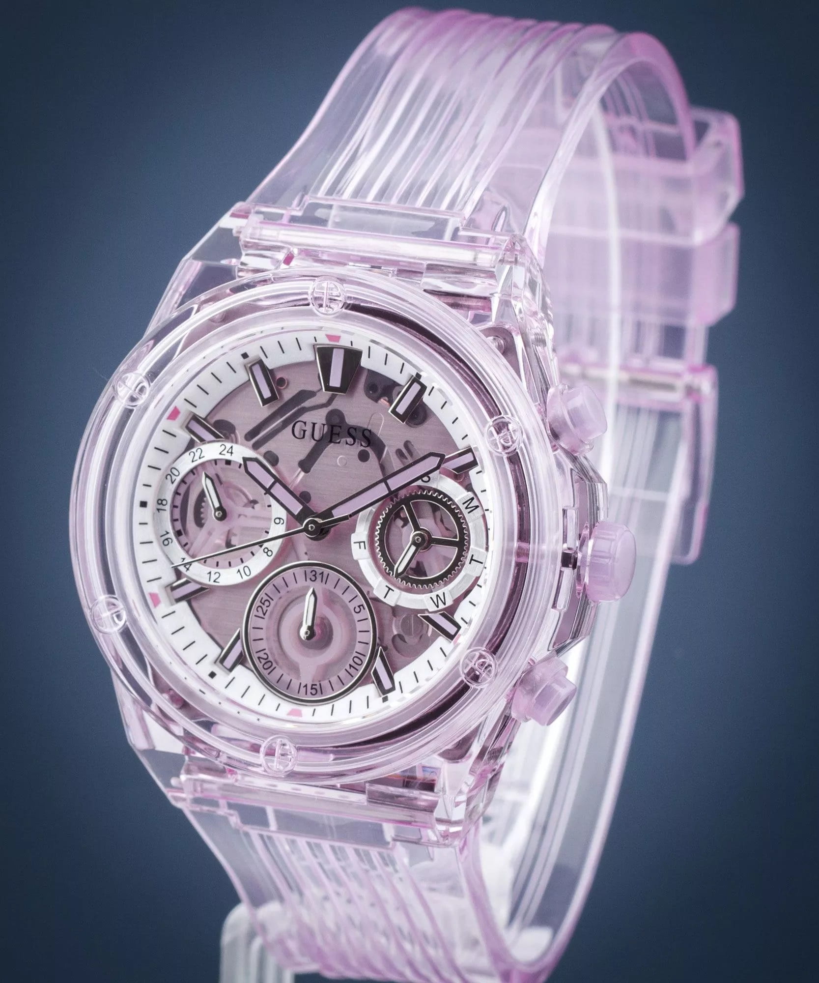 Đồng hồ đeo tay nữ Guess Eco-Friendly 2 Tone Bio Based Watch Pink GW0438L2 10