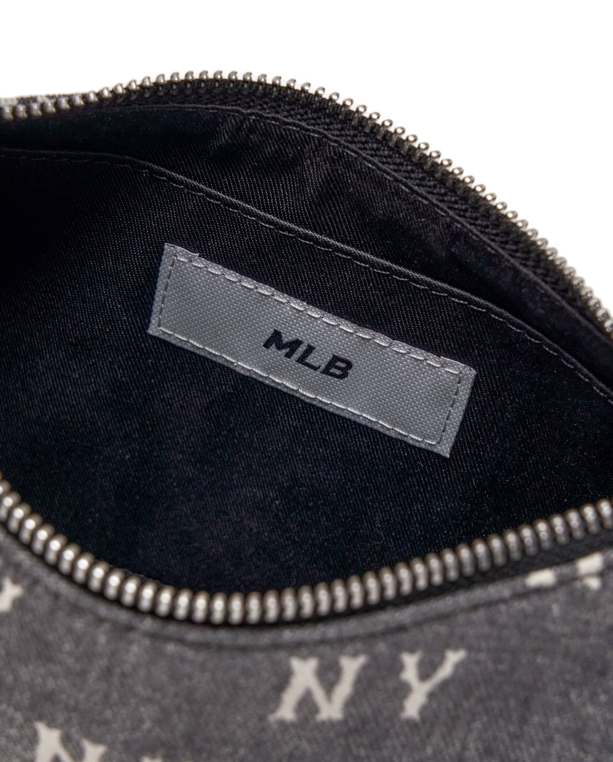 Túi kẹp nách nữ MLB Classic Monogram Vintage Denim Hobo Bag New York Yankees Grey 3ABQMV55N-50CGS 10