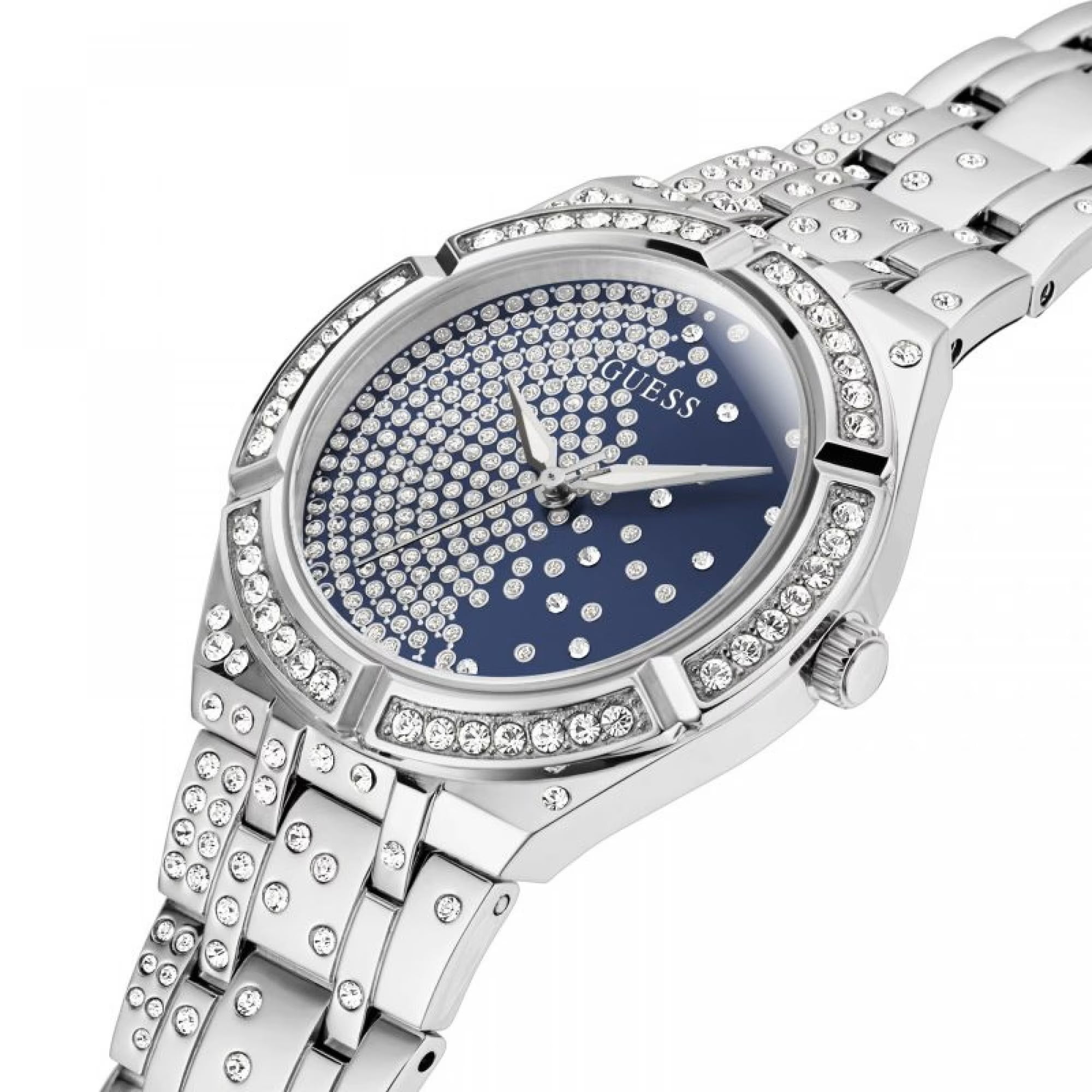 Đồng hồ đeo tay Guess Women Embellished Dial Bracelet Style Straps Analogue Watch GW0312L1 8