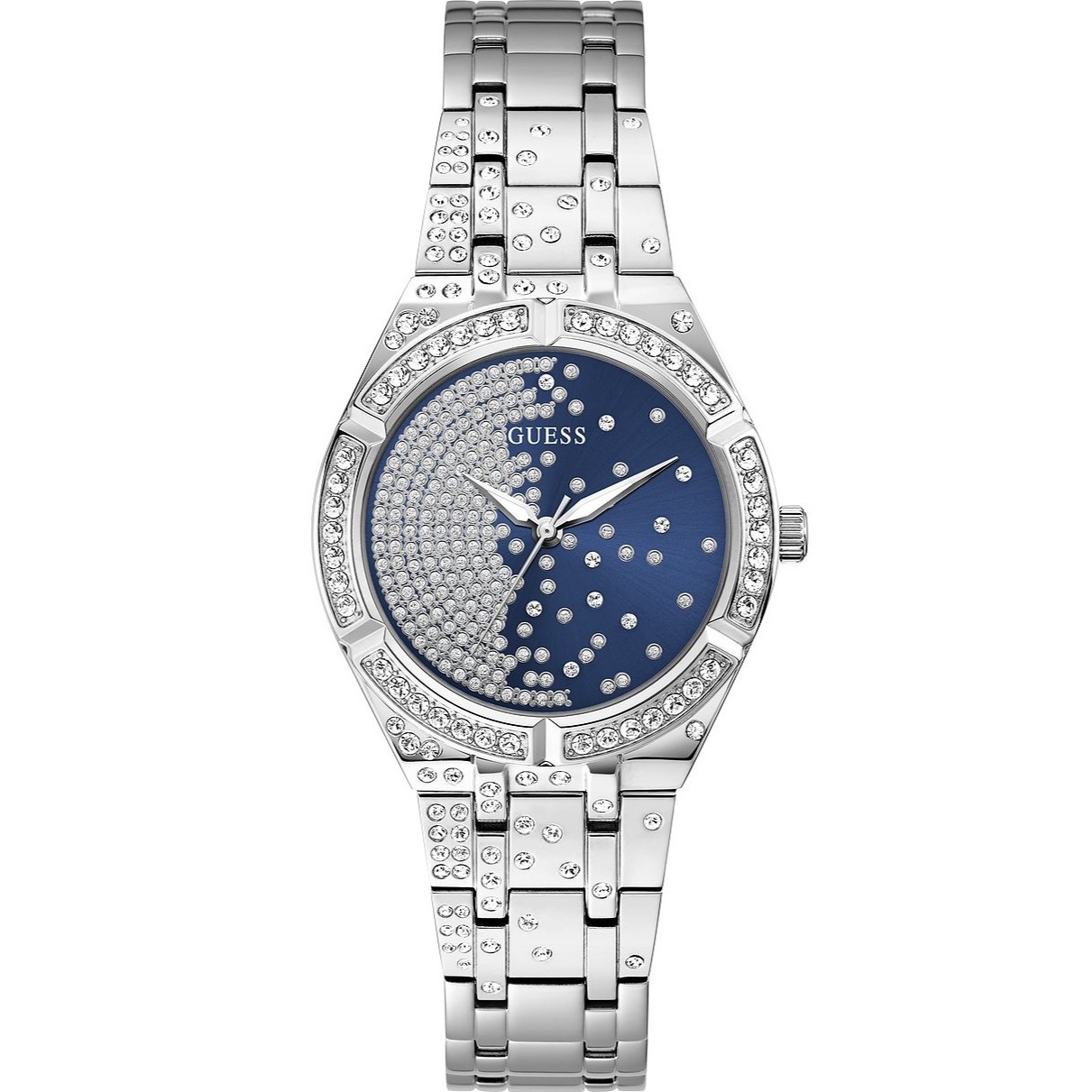 Đồng hồ đeo tay Guess Women Embellished Dial Bracelet Style Straps Analogue Watch GW0312L1 9