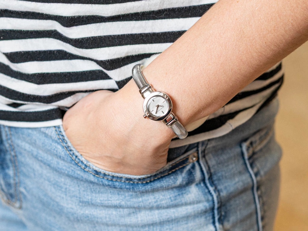 Đồng hồ đeo tay MK nữ Michael Kors Mini Gramercy Silver-Tone Watch MK7529 1