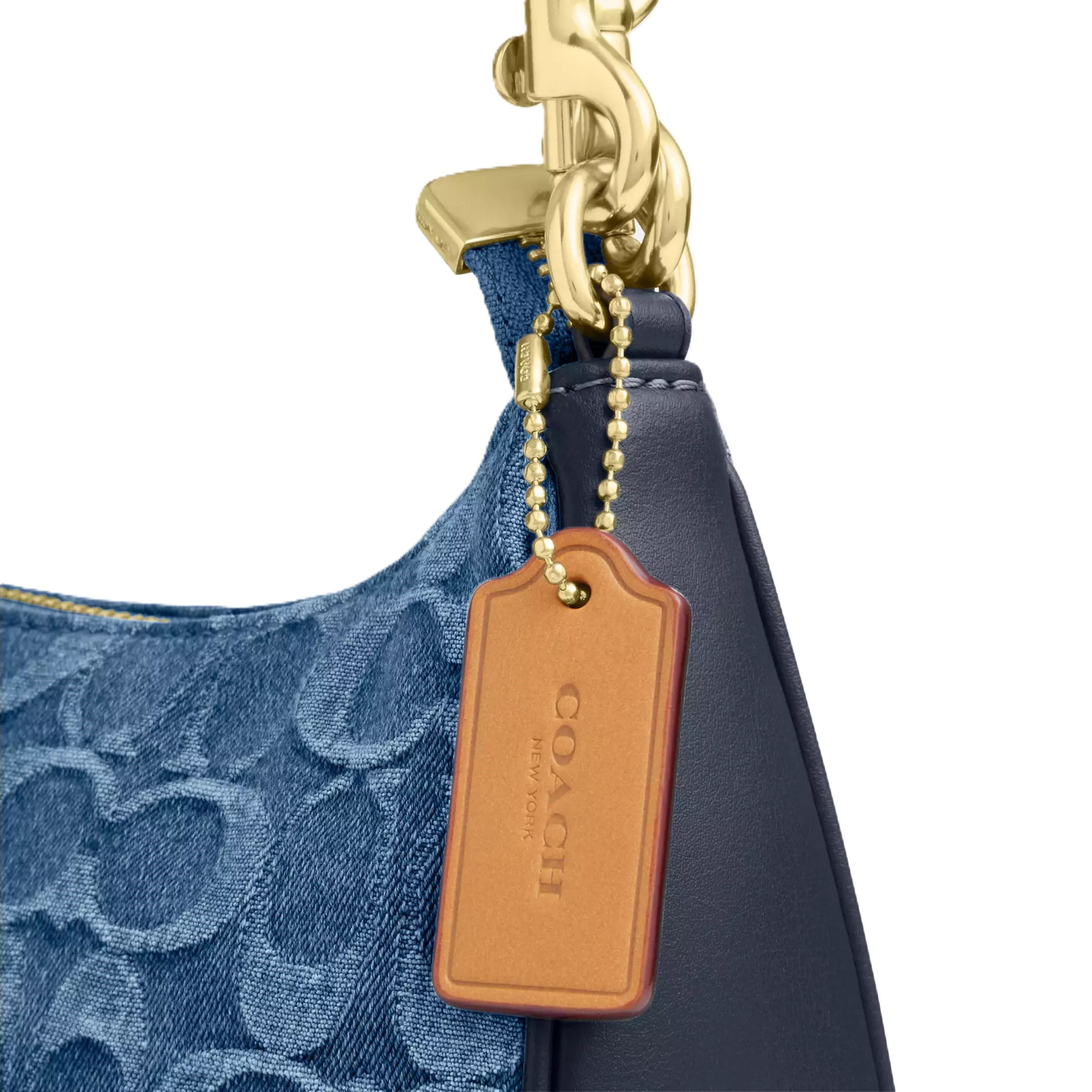 Túi đeo chéo Coach Teri Shoulder Bag In Signature Denim Indigo CDQ56 10