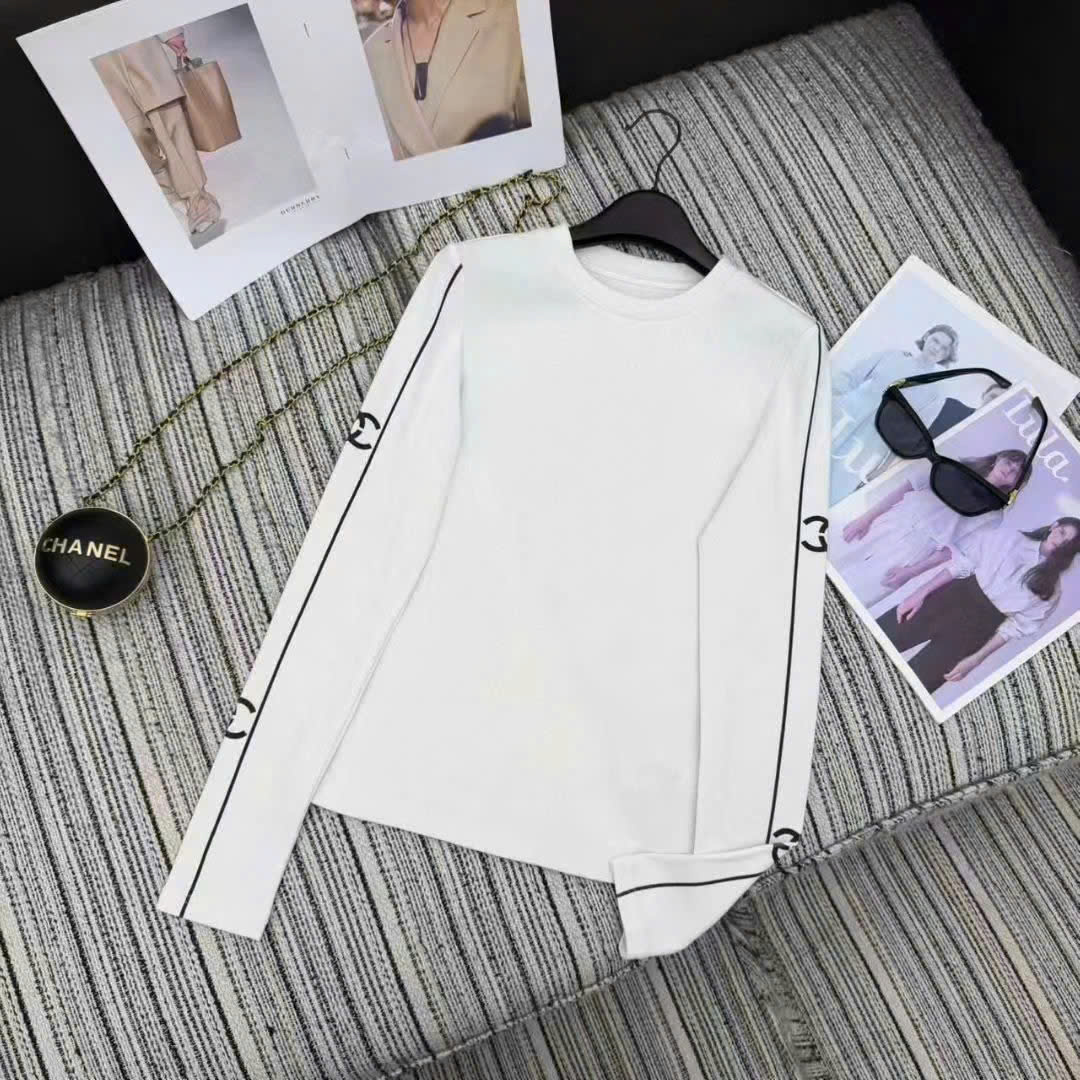 Áo thun nữ Chanel ôm tay dài cổ tròn 6