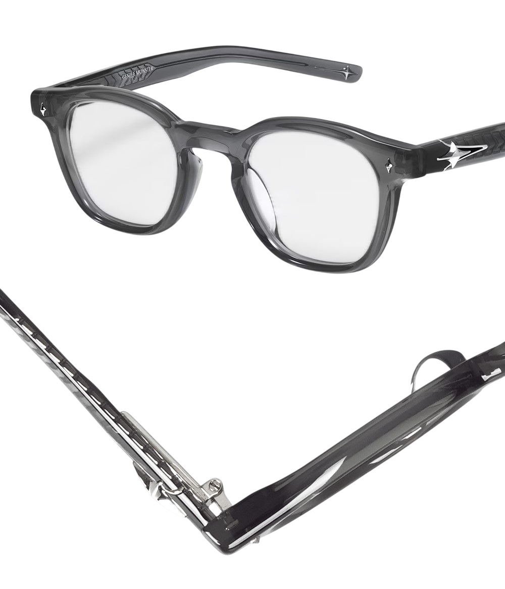 Kính mát Gentle Monster Gọng Cận Vonzo GC9 Clear Lenses Gray Acetate Frame 5