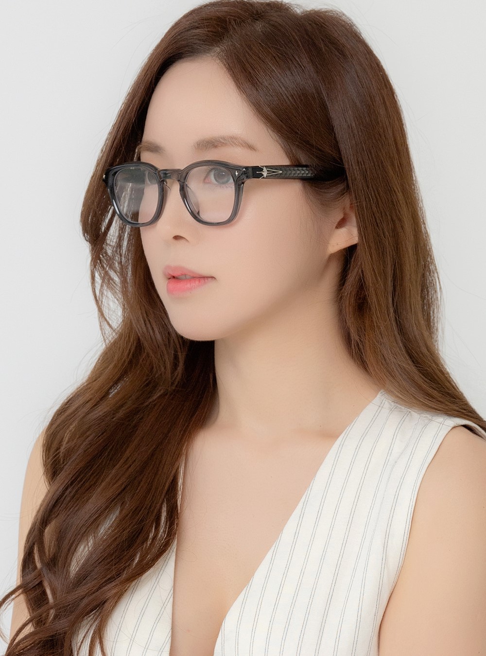 Kính mát Gentle Monster Gọng Cận Vonzo GC9 Clear Lenses Gray Acetate Frame 9