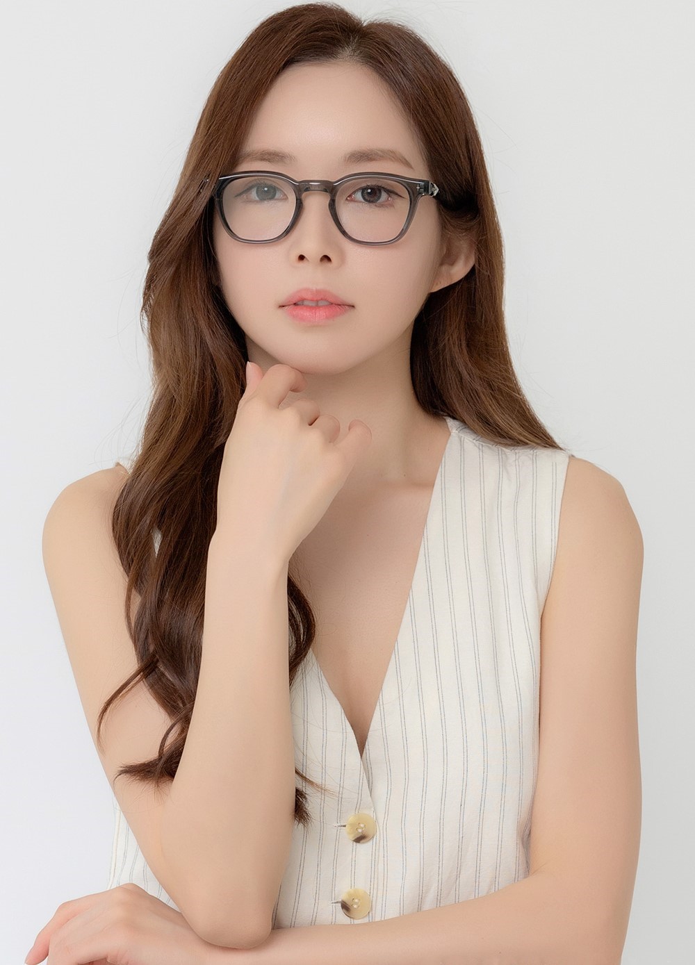 Kính mát Gentle Monster Gọng Cận Vonzo GC9 Clear Lenses Gray Acetate Frame 11