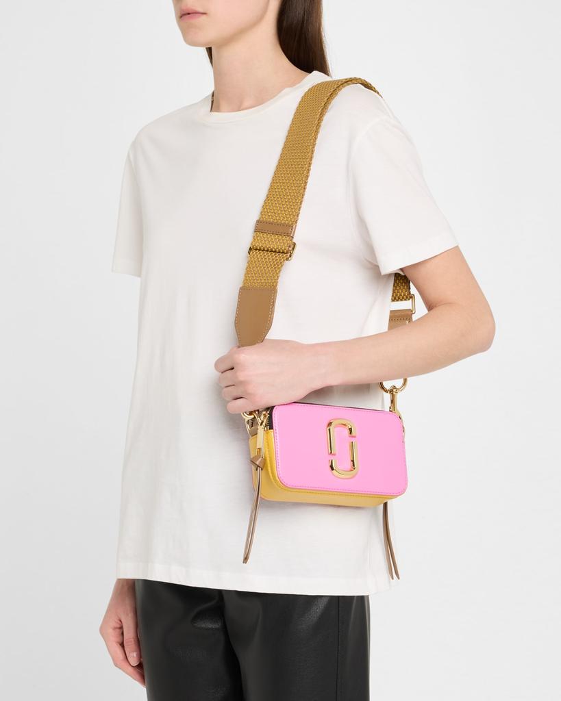 Túi xách đeo chéo Marc Jacobs màu hồng The Colorblock Snapshot Crossbody Bag Bow Pink Mult 7
