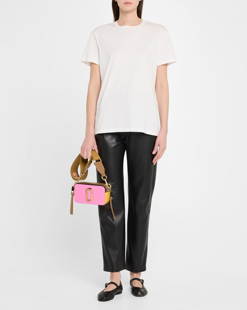 Túi xách đeo chéo Marc Jacobs màu hồng The Colorblock Snapshot Crossbody Bag Bow Pink Mult 13