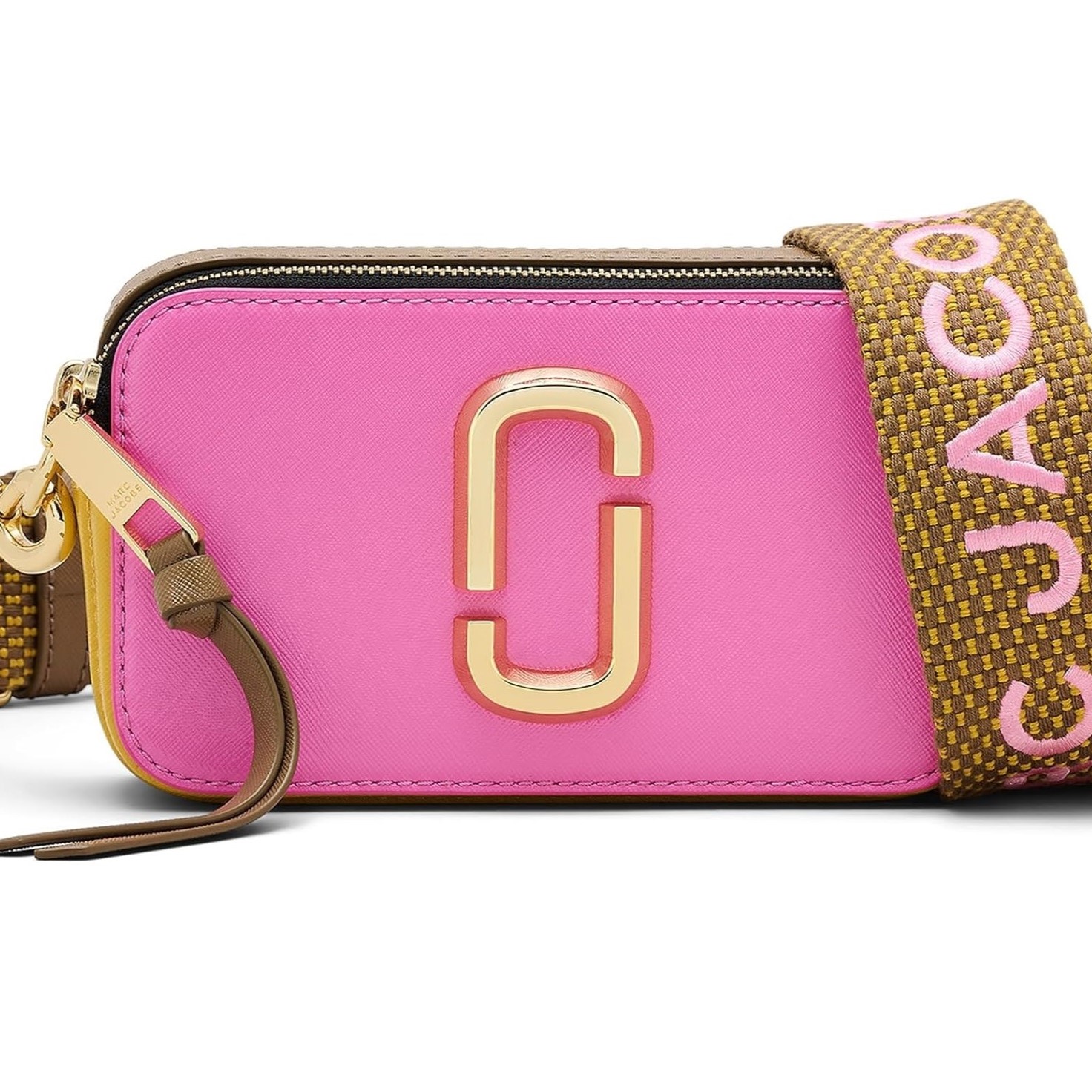 Túi xách đeo chéo Marc Jacobs màu hồng The Colorblock Snapshot Crossbody Bag Bow Pink Mult 14