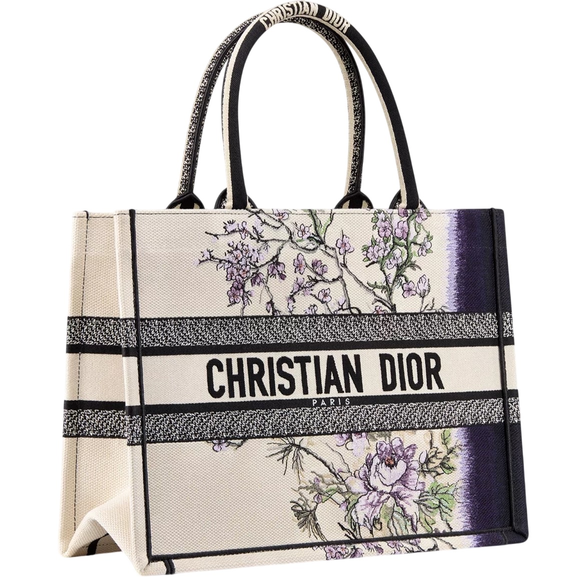 Túi xách cầm tay nữ Medium Dior Book Tote Multicolor Dior Pivoine Embroidery 4