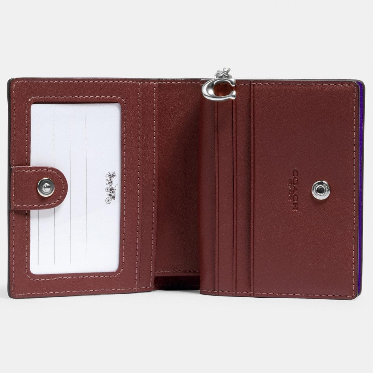 VÍ NGẮN COACH SMALL WALLET PEBBLE LEATHER SNAP WALLET 1