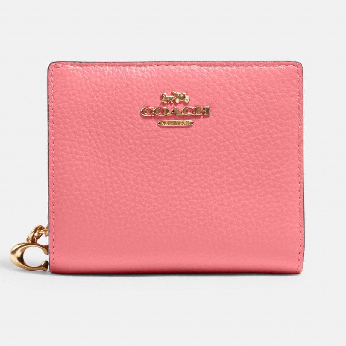 VÍ NGẮN COACH SMALL WALLET PEBBLE LEATHER SNAP WALLET 7