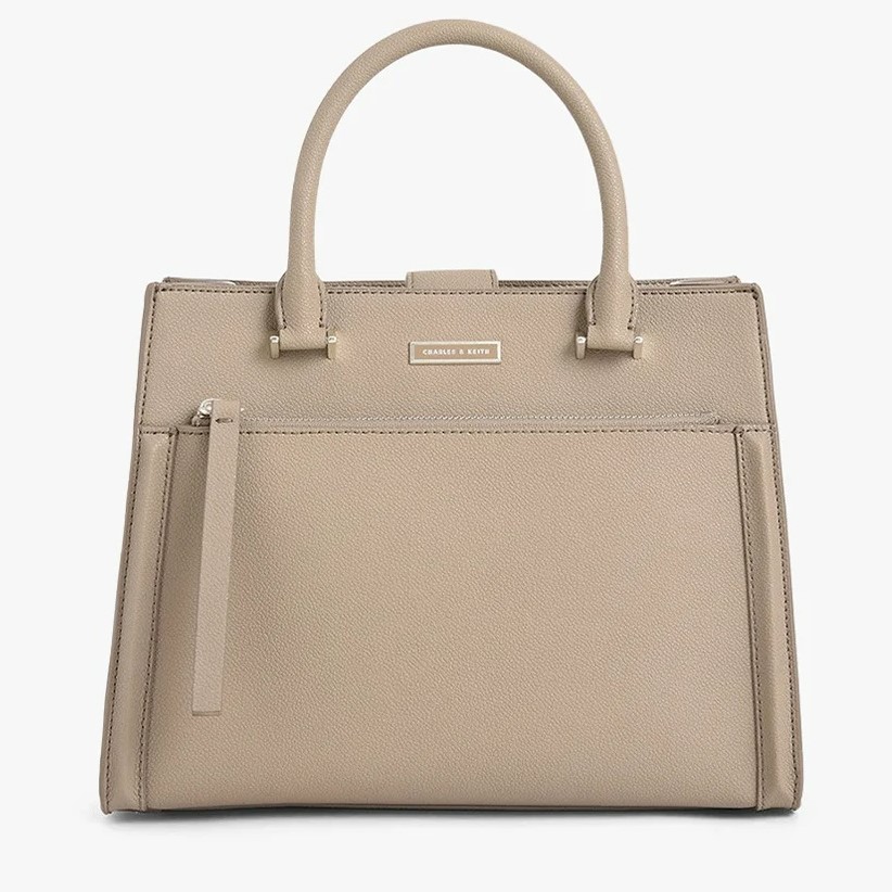TÚI XÁCH CHARLES KEITH DOUBLE HANDLE FRONT ZIP TOTE BAG 2