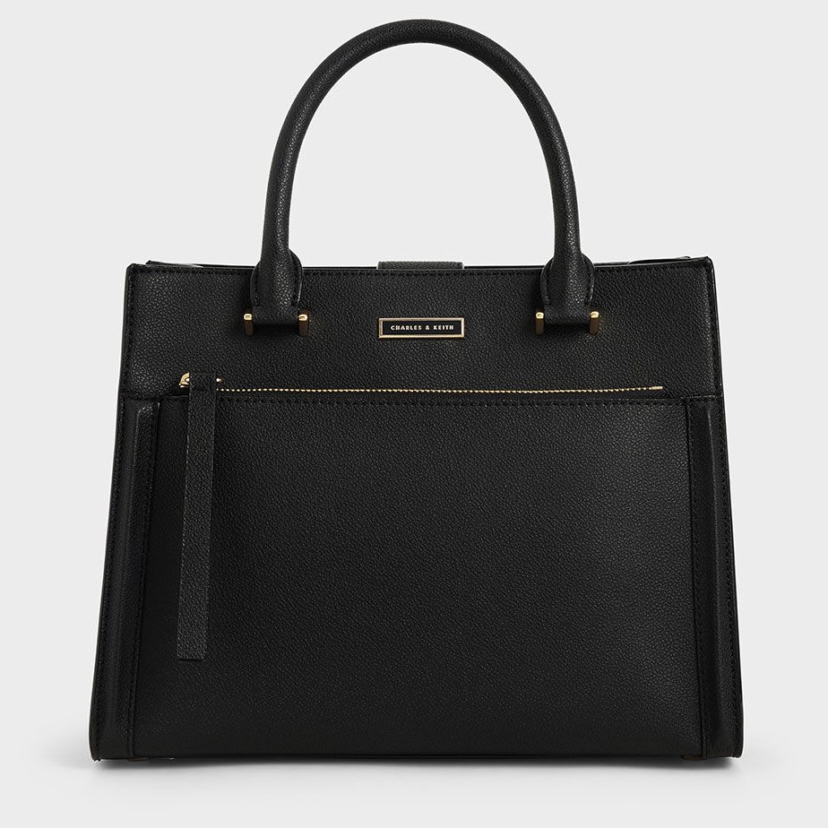 TÚI XÁCH CHARLES KEITH DOUBLE HANDLE FRONT ZIP TOTE BAG 3