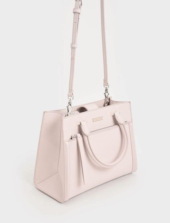 TÚI XÁCH CHARLES KEITH DOUBLE HANDLE FRONT ZIP TOTE BAG 10