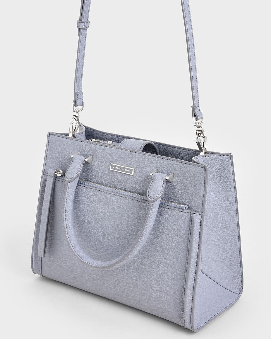 TÚI XÁCH CHARLES KEITH DOUBLE HANDLE FRONT ZIP TOTE BAG 28