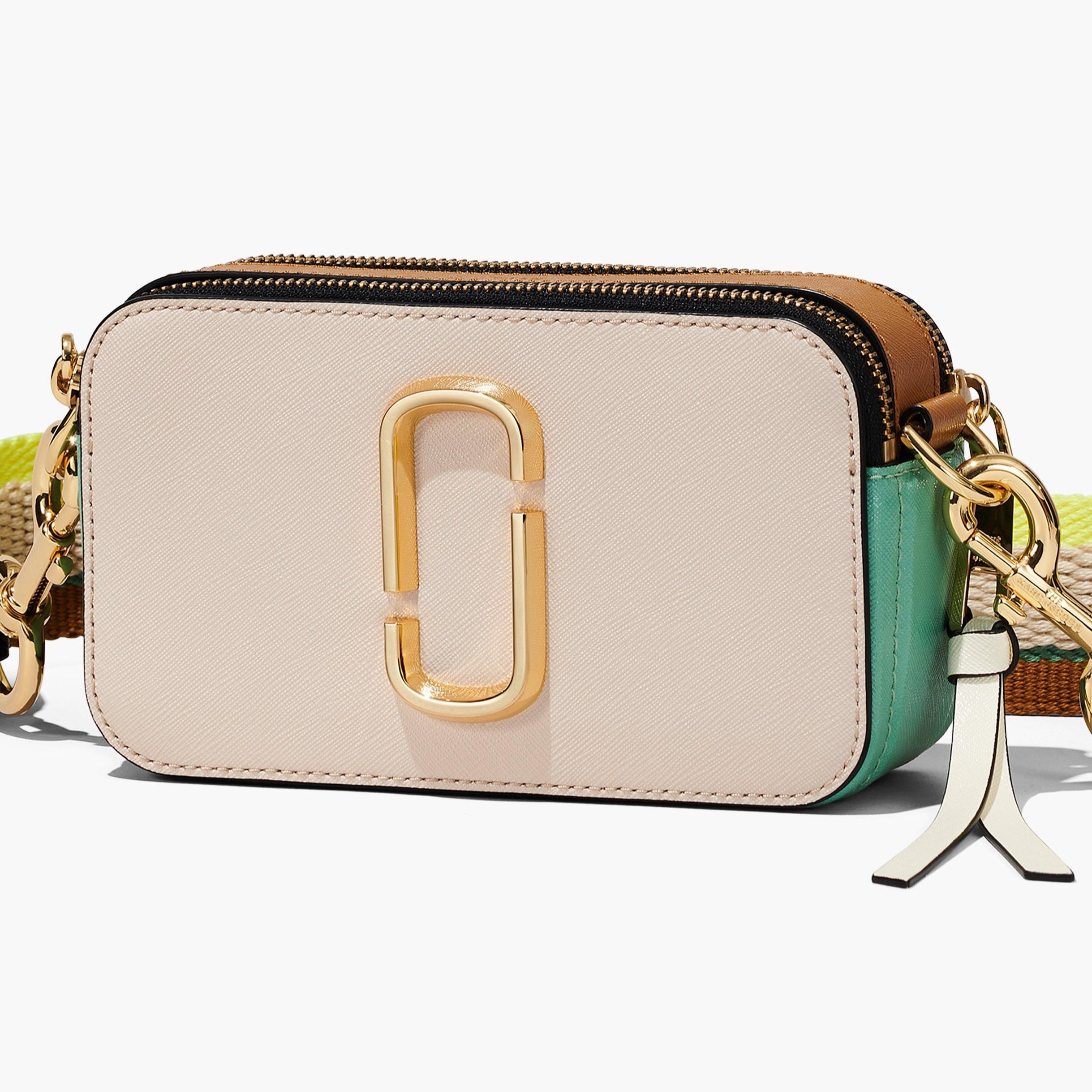 Túi nữ Marc Jacobs màu hồng The Colorblock Snapshot Camera Bag Tapioca Multi 1