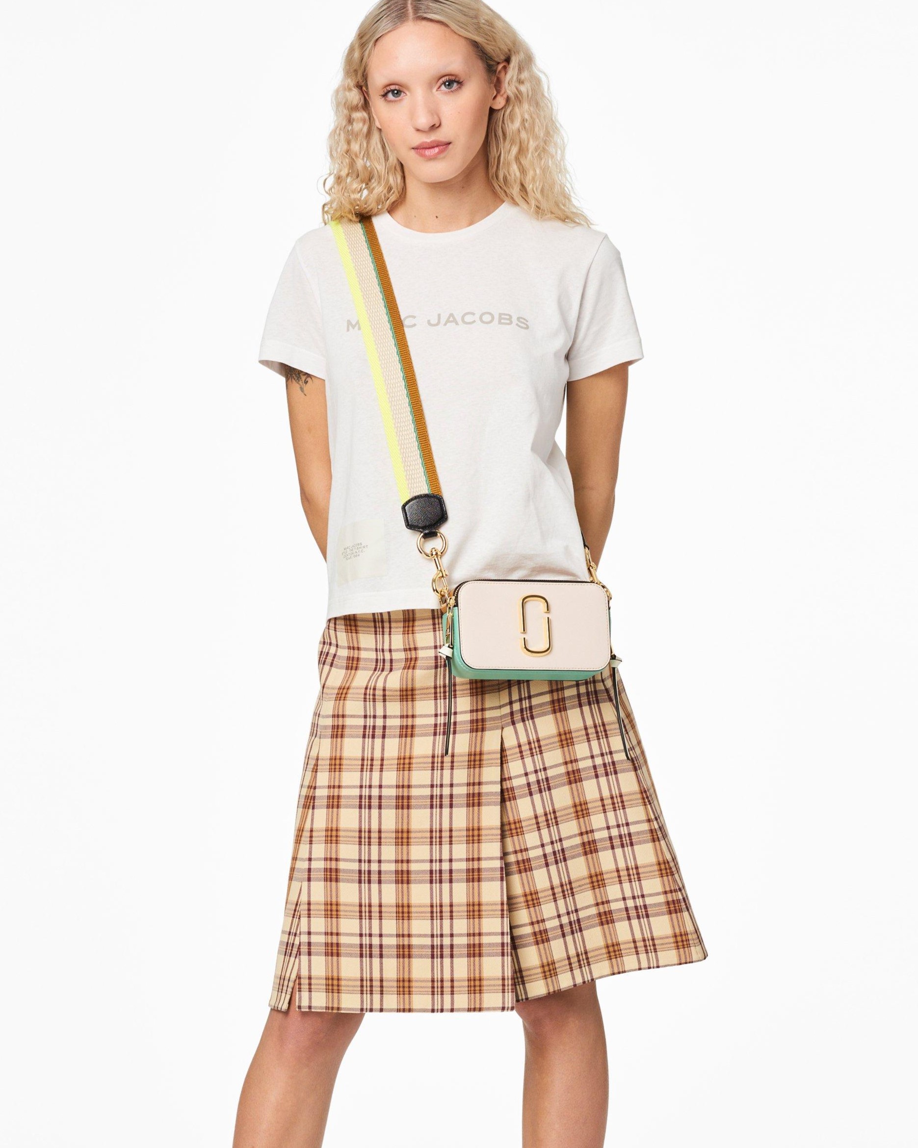 Túi nữ Marc Jacobs màu hồng The Colorblock Snapshot Camera Bag Tapioca Multi 5