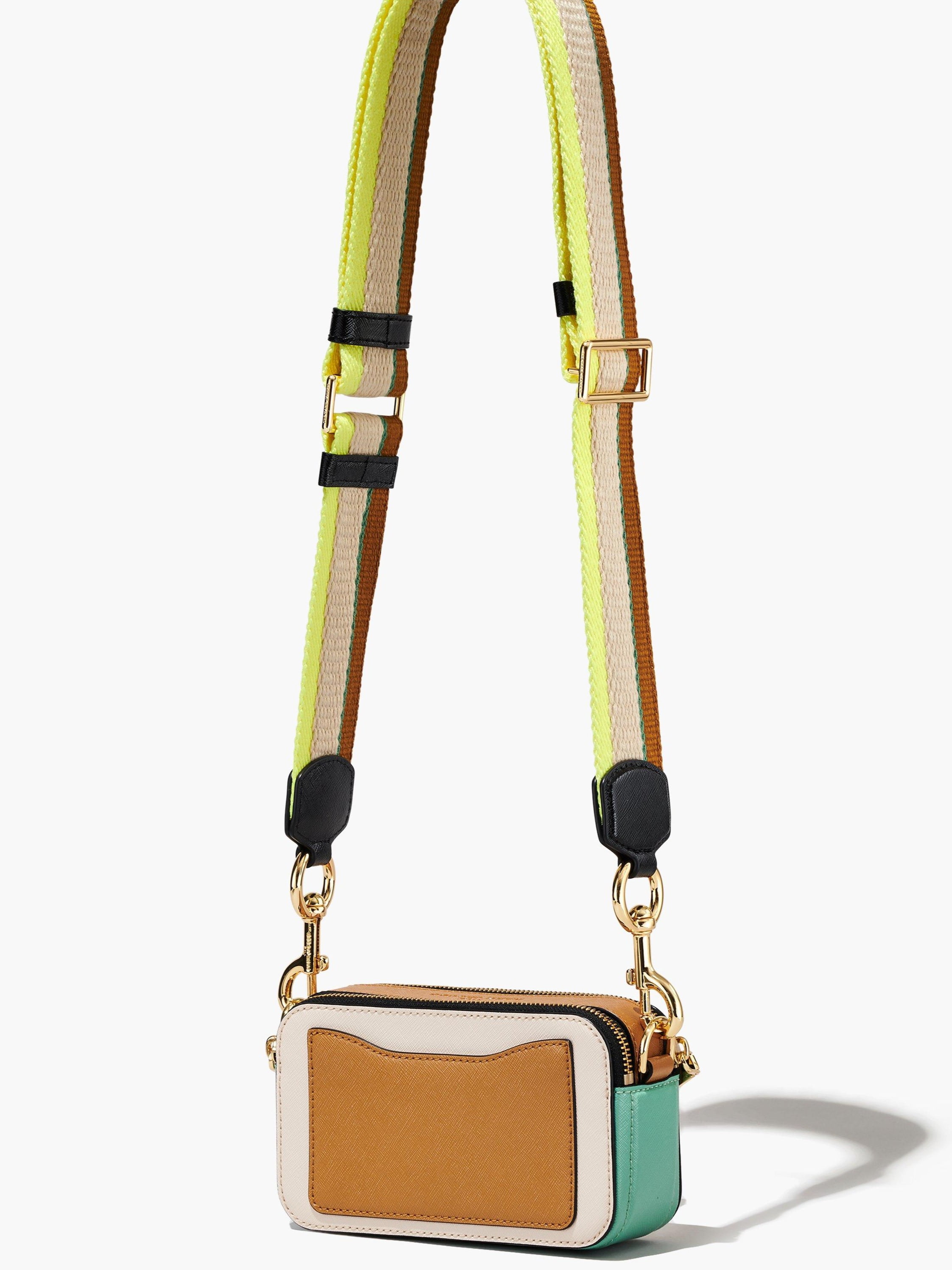 Túi nữ Marc Jacobs màu hồng The Colorblock Snapshot Camera Bag Tapioca Multi 6
