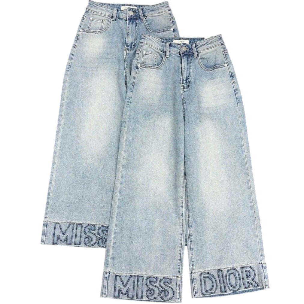 Quần jean suông Miss Dior 4
