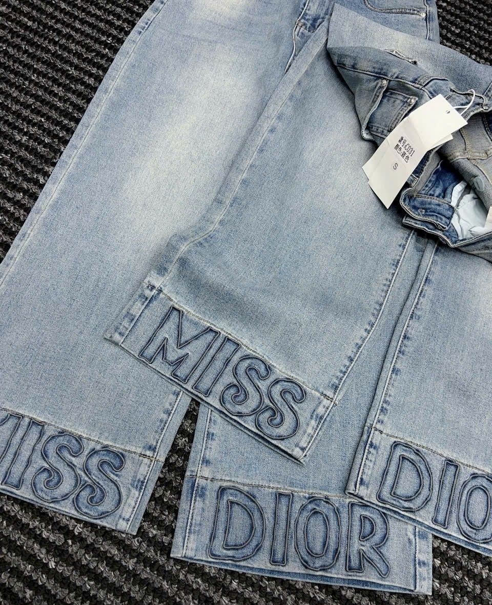 Quần jean suông Miss Dior 7
