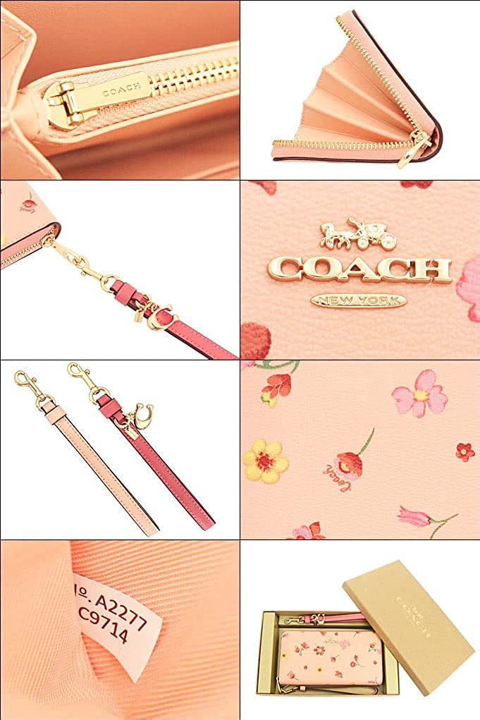 VÍ NỮ COACH BOXED LONG ZIP AROUND WALLET WITH MYSTICAL FLORAL PRINT 2