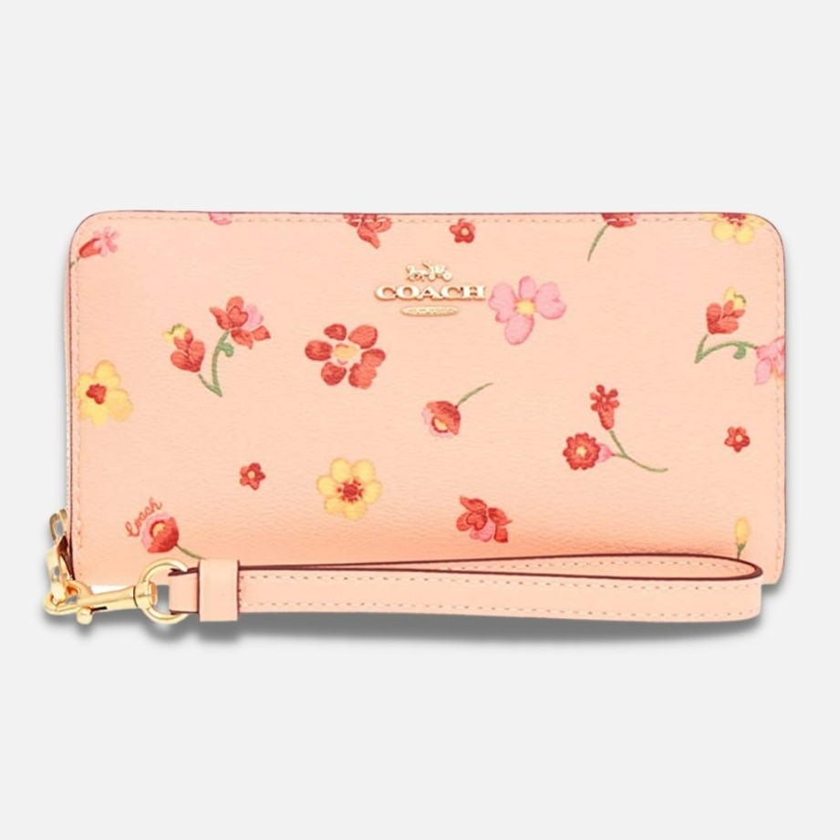 VÍ NỮ COACH BOXED LONG ZIP AROUND WALLET WITH MYSTICAL FLORAL PRINT 4