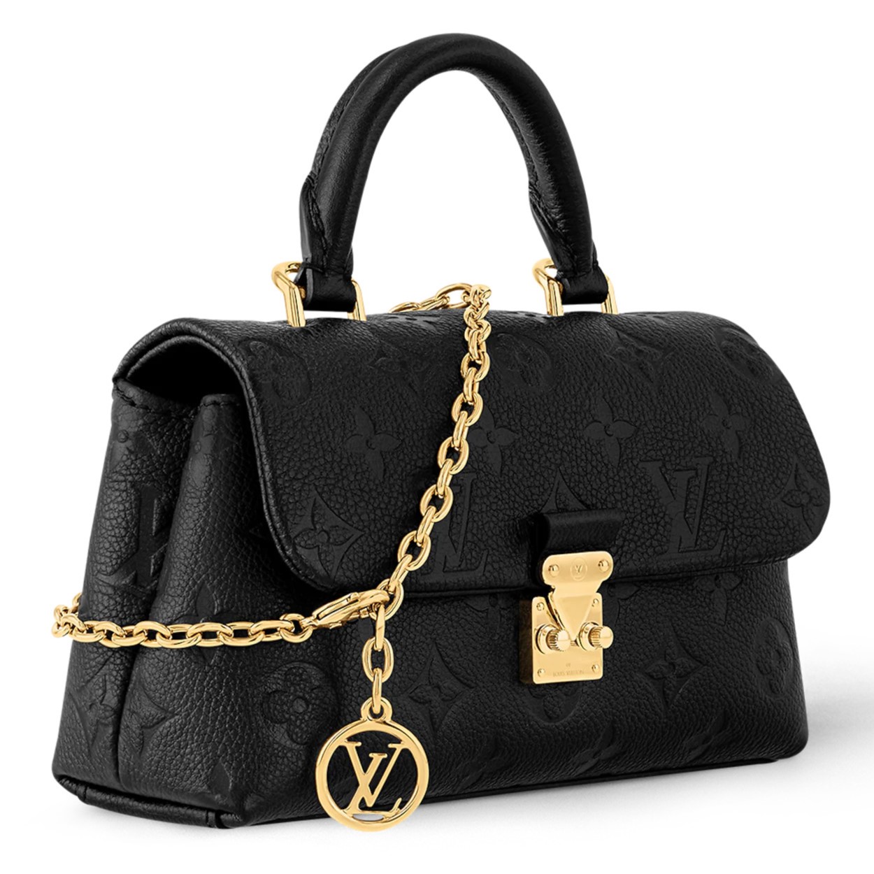 Túi đeo chéo Louis Vuitton Nano Madeleine Monogram Empreinte Black 3