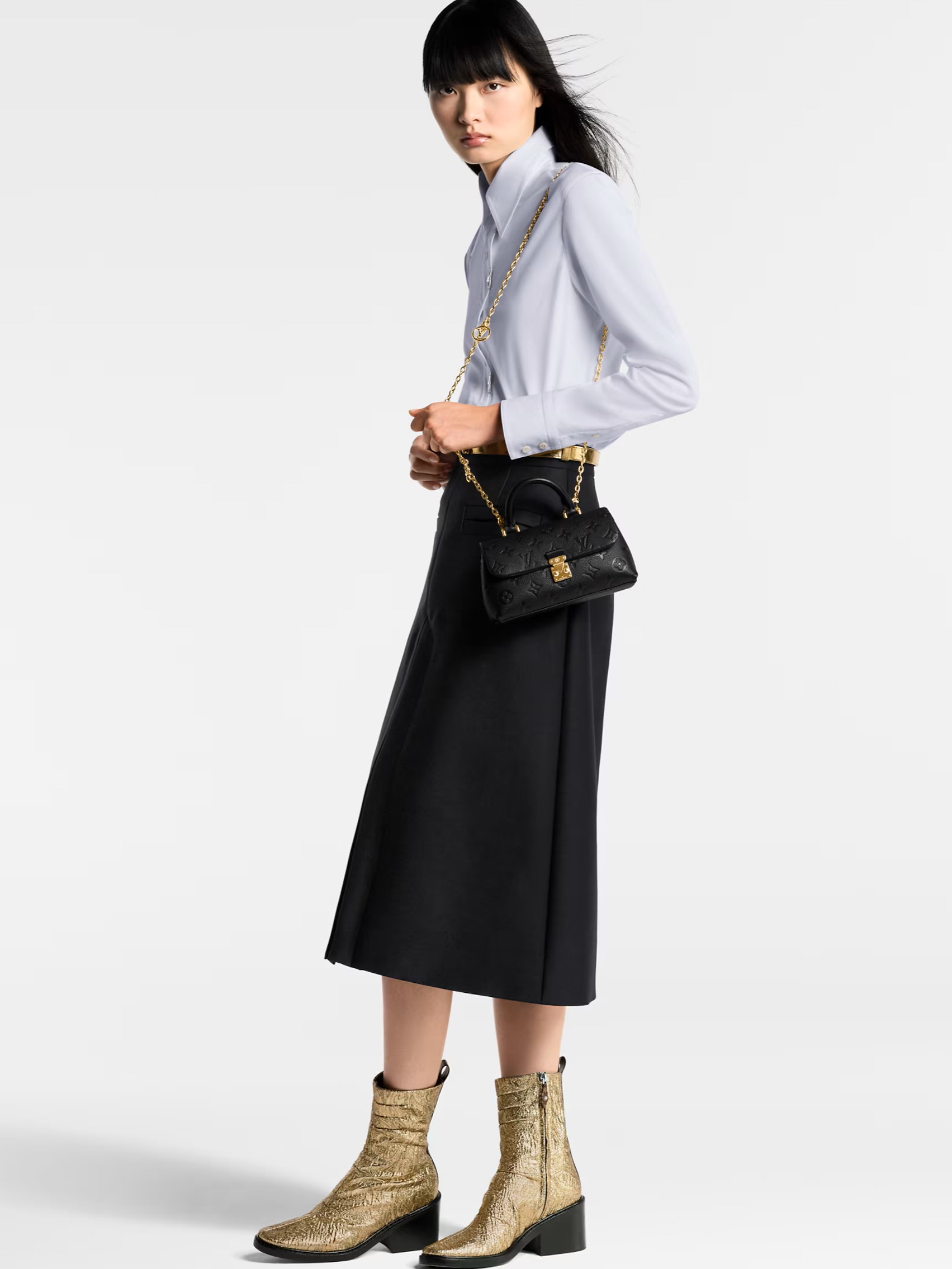 Túi đeo chéo Louis Vuitton Nano Madeleine Monogram Empreinte Black 6