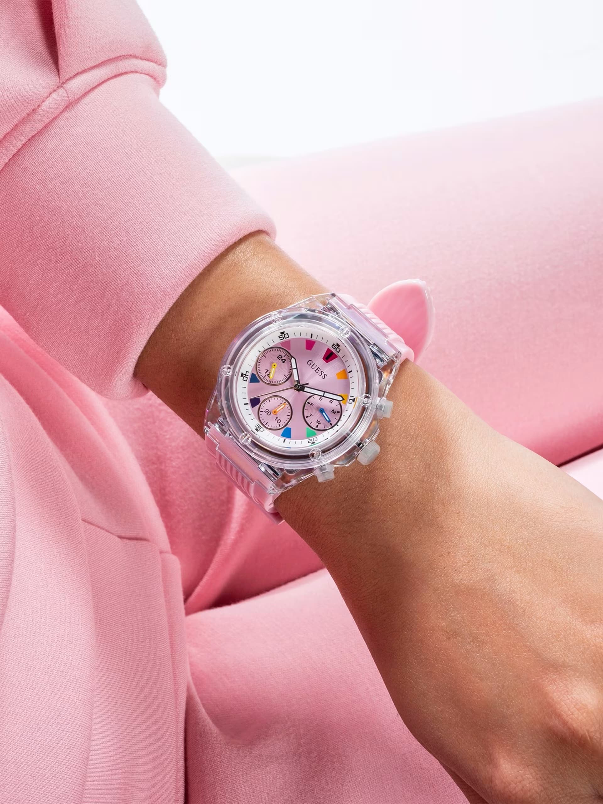 Đồng Hồ đeo tay Nữ Guess Eco-Friendly Multifunction Women Watch GW0438L7 7