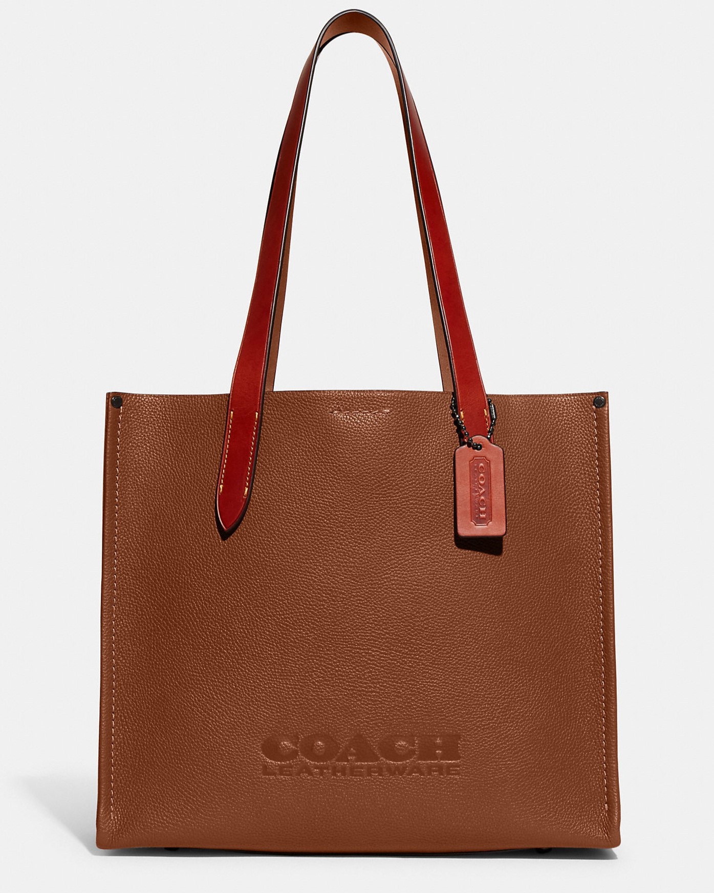 TÚI NỮ TOTE COACH RELAY TOTE 34 POLISHED PEBBLE LEATHER BAG CH757 6