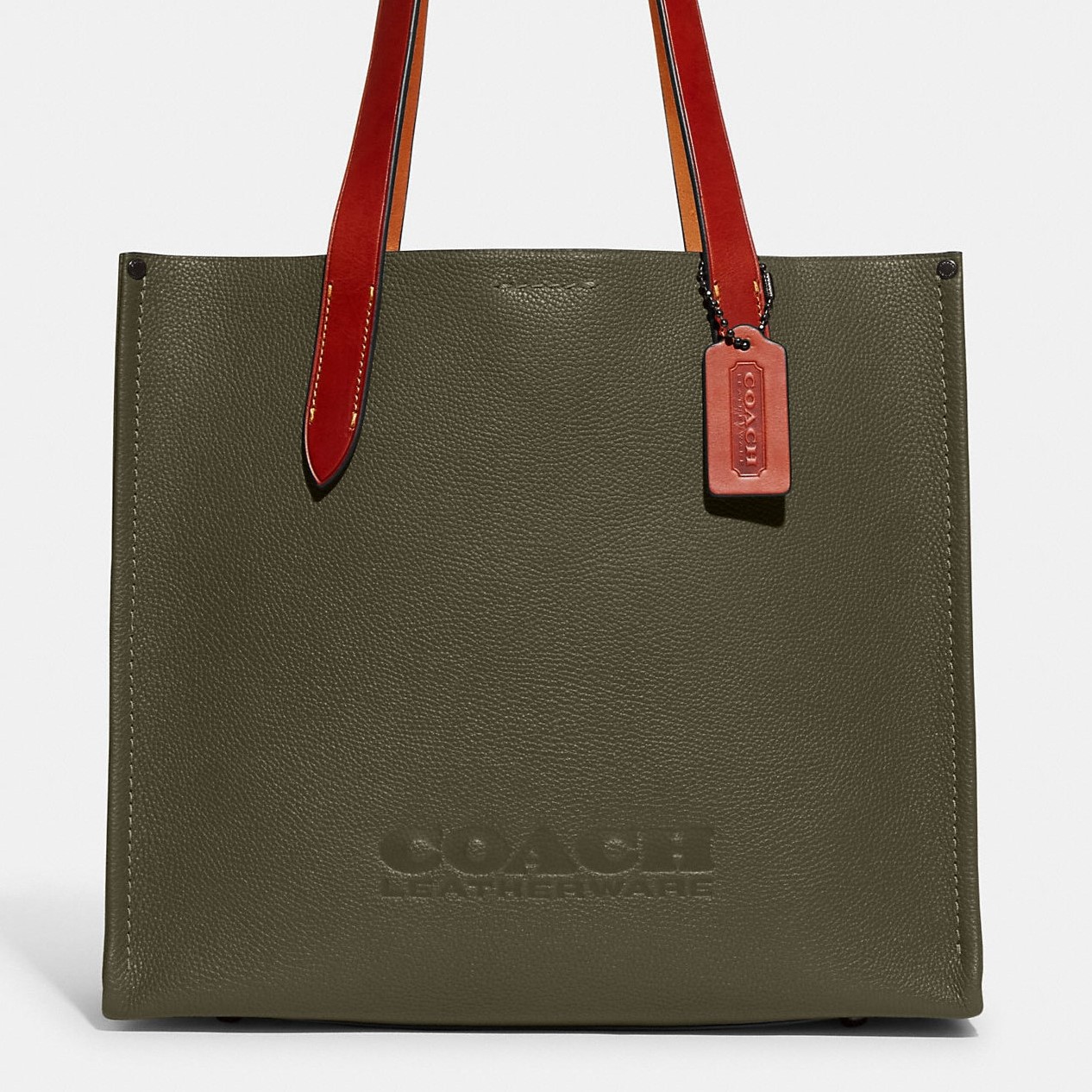 TÚI NỮ TOTE COACH RELAY TOTE 34 POLISHED PEBBLE LEATHER BAG CH757 12