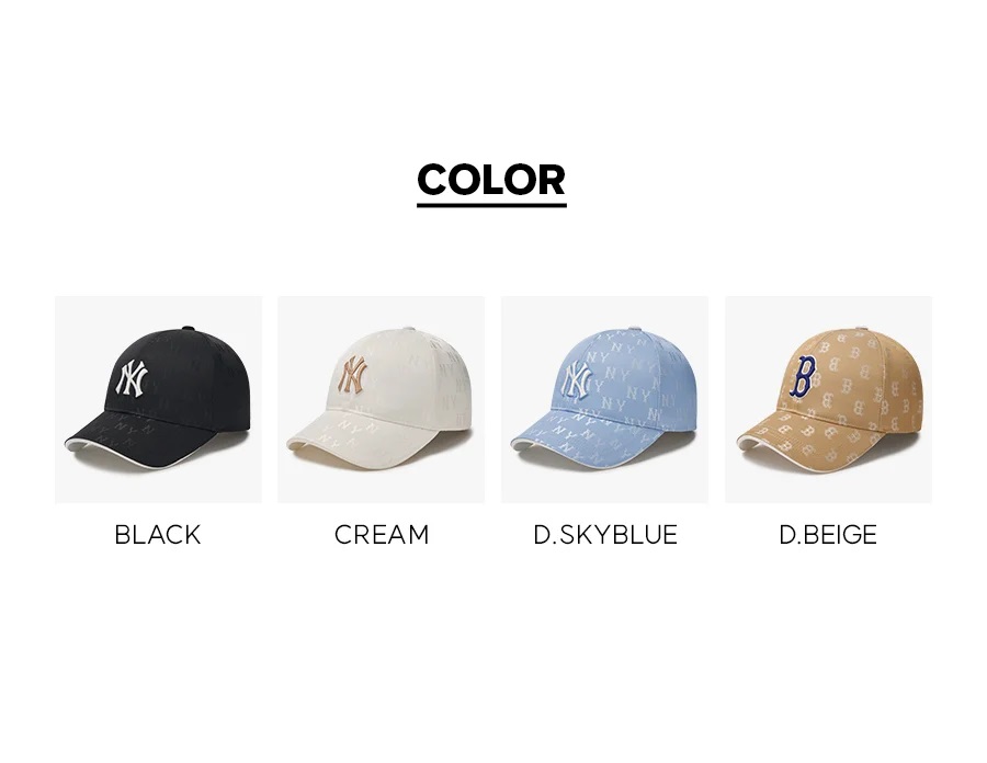 Nón bóng chày MLB B Classic Monogram Structured Ball Cap Boston Redsox Beige 3ACPM014N-43BGD 1