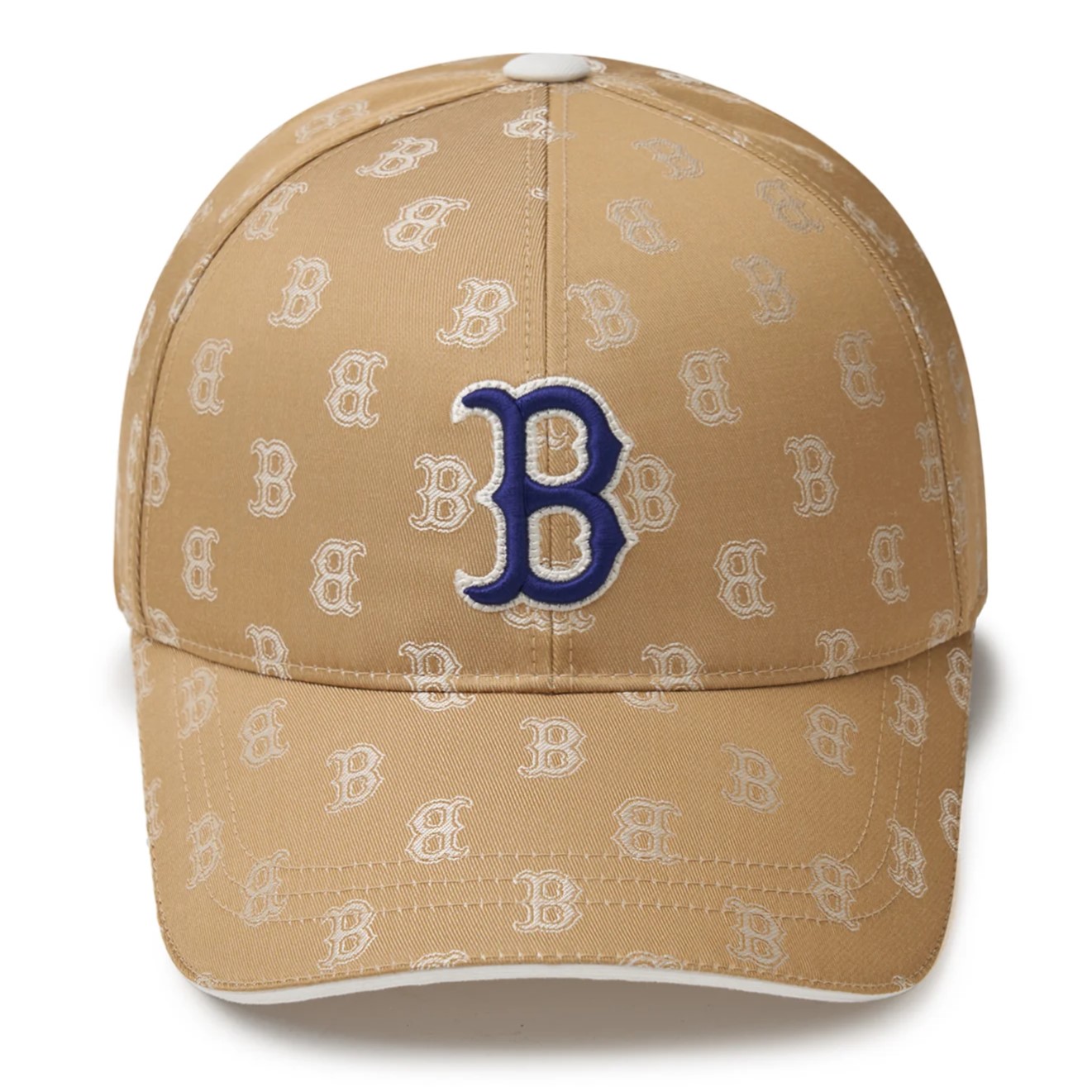 Nón bóng chày MLB B Classic Monogram Structured Ball Cap Boston Redsox Beige 3ACPM014N-43BGD 2