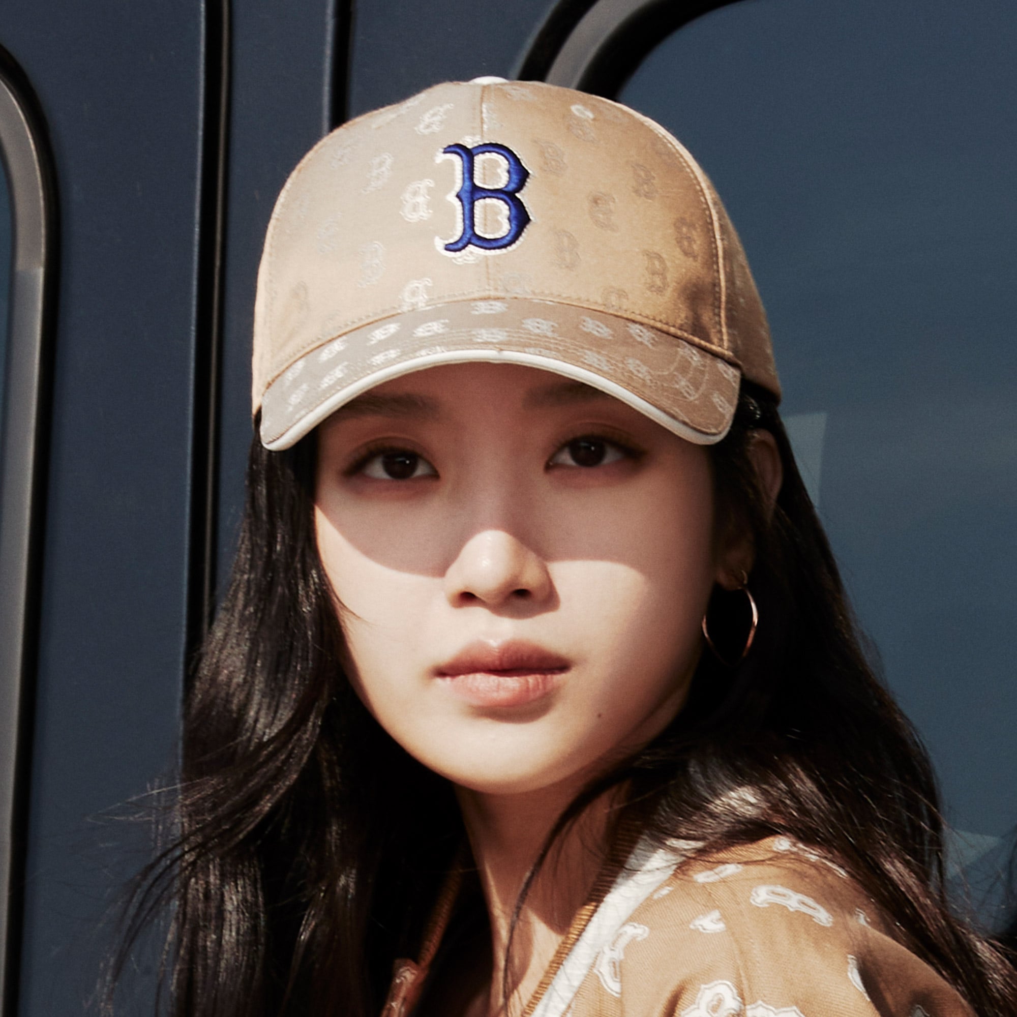 Nón bóng chày MLB B Classic Monogram Structured Ball Cap Boston Redsox Beige 3ACPM014N-43BGD 5