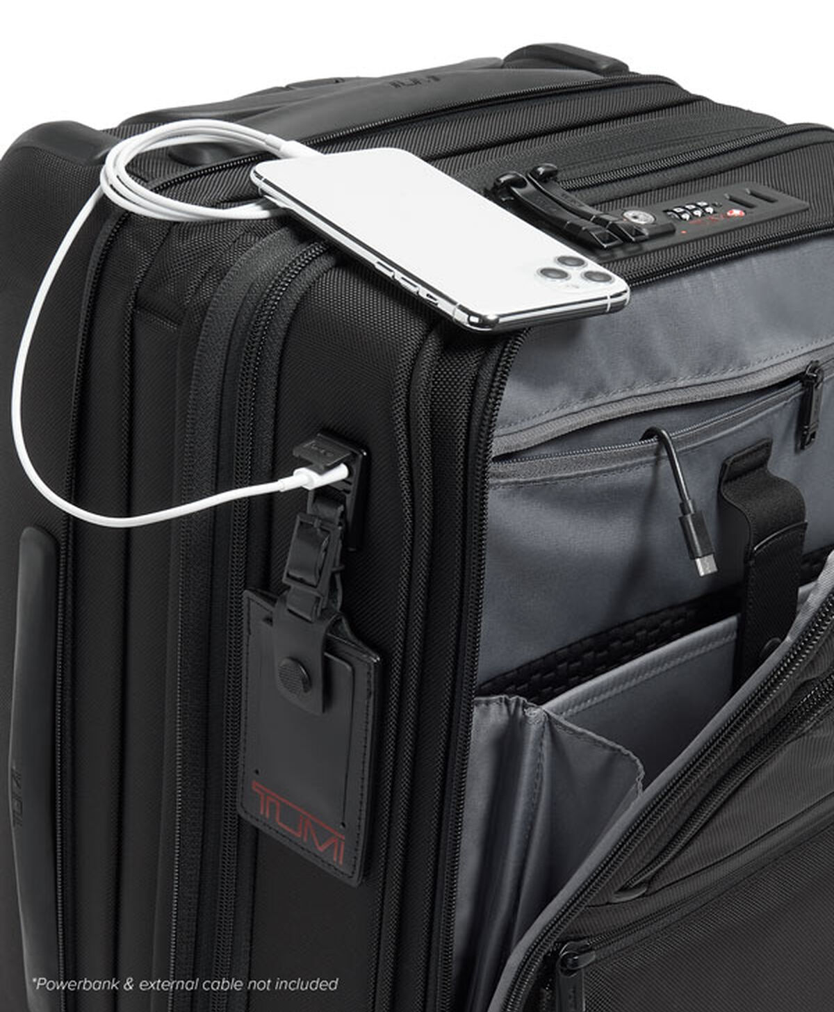 Vali kéo Tumi Alpha 3 International Office Expandable Carry-On Ballistic Nylon Black 5