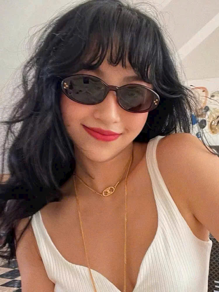 Kính mát Celine CL40212U Acetate and Polycarbonate Oval-framed Sunglasses 6