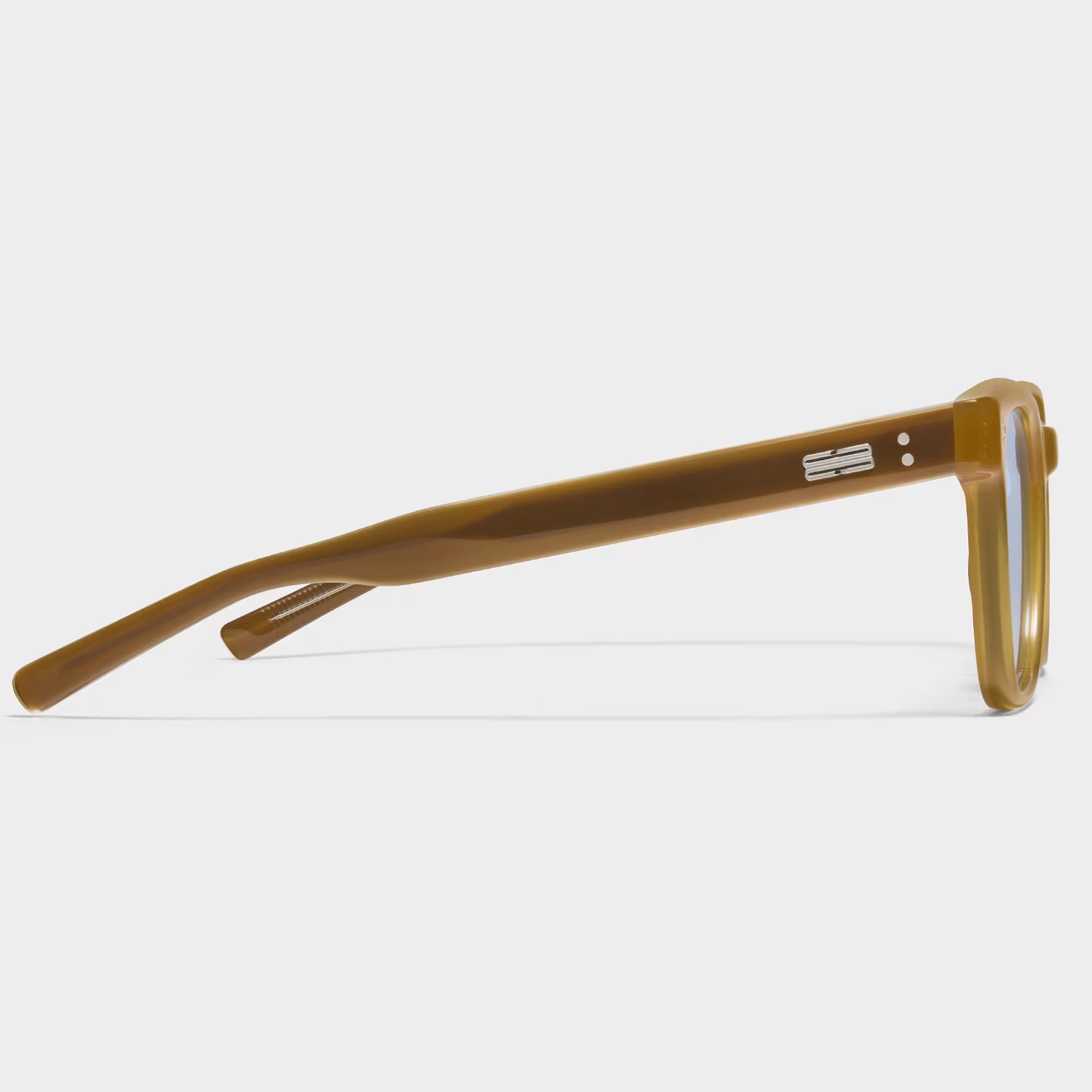 Kính mát Gentle Monster Monaco BRC12 Blue Lenses Translucent Brown Acetate Frame 2