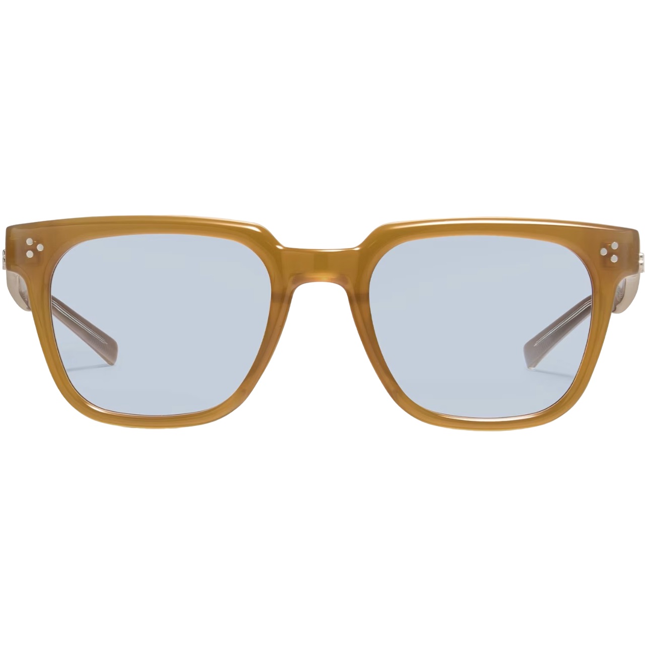 Kính mát Gentle Monster Monaco BRC12 Blue Lenses Translucent Brown Acetate Frame 4