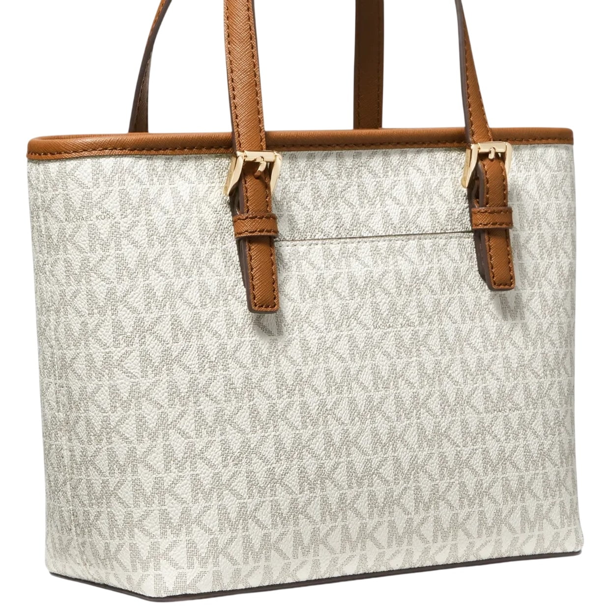 Túi xách nữ Michael Kors Jet Set Travel Extra-Small Logo Top-Zip Tote Bag Vanilla 35T9GTVT0B 2