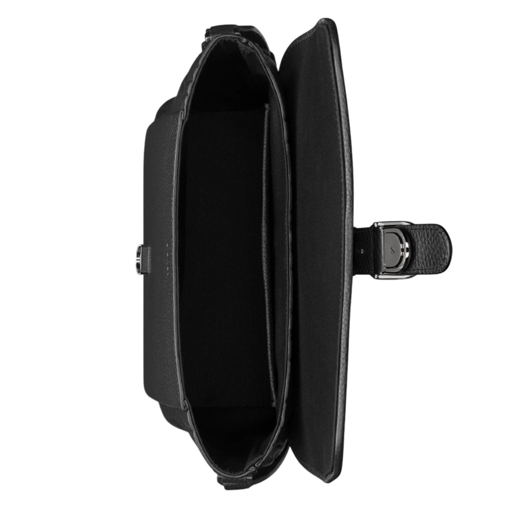 Túi đeo chéo Medium Dior Daily Messenger Bag with Flap Black Dior Gravity Leather and Black Grained Calfskin 3