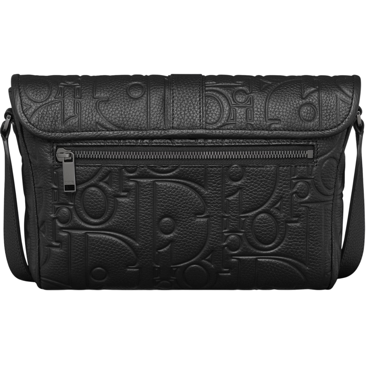 Túi đeo chéo Medium Dior Daily Messenger Bag with Flap Black Dior Gravity Leather and Black Grained Calfskin 5