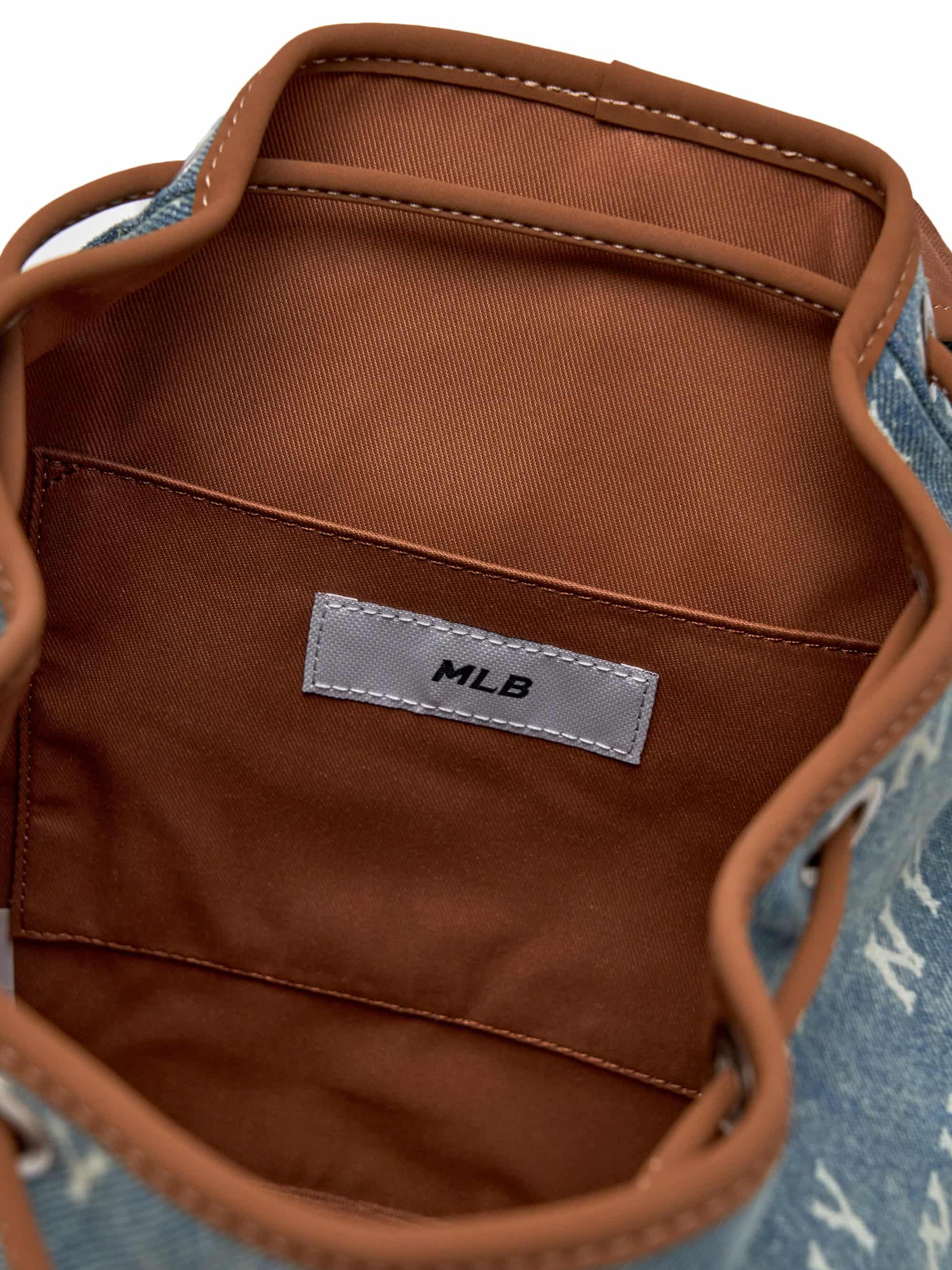 Ba lô MLB Classic Monogram Vintage Denim Backpack New York Yankees Blue 3ABKM065N-50BLL 7