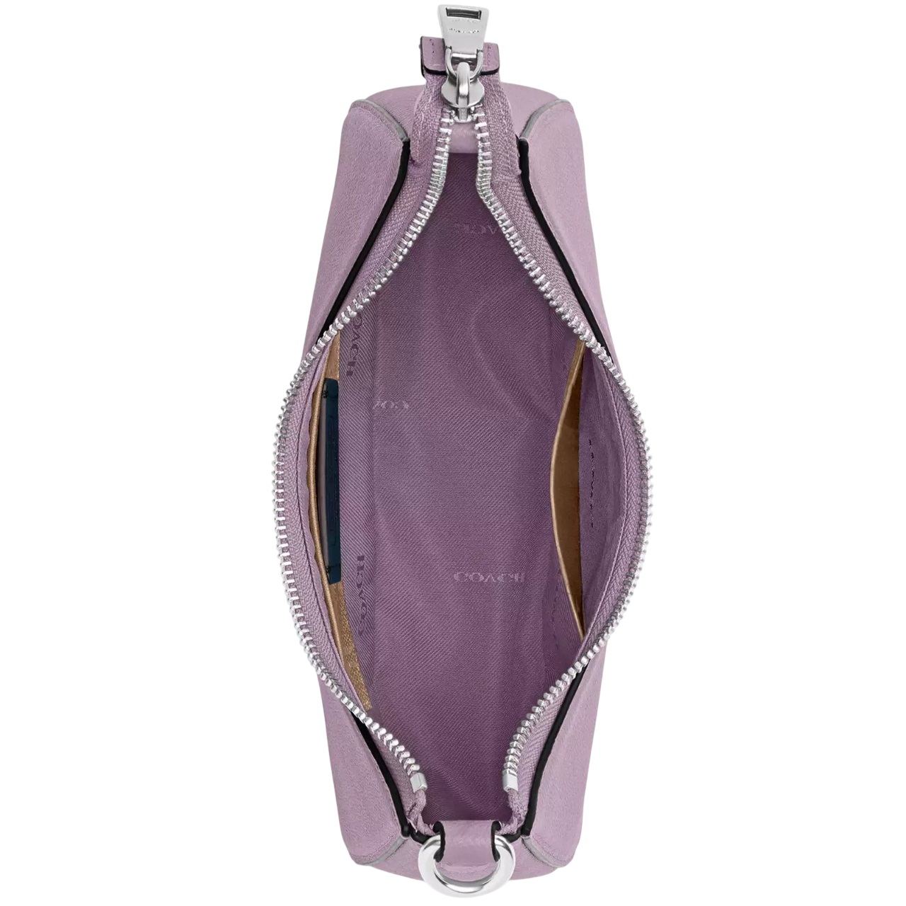 Túi nữ Coach Hobo Crossbody Soft Purple Crossgrain Leather With Signature Canvas CJ842 2