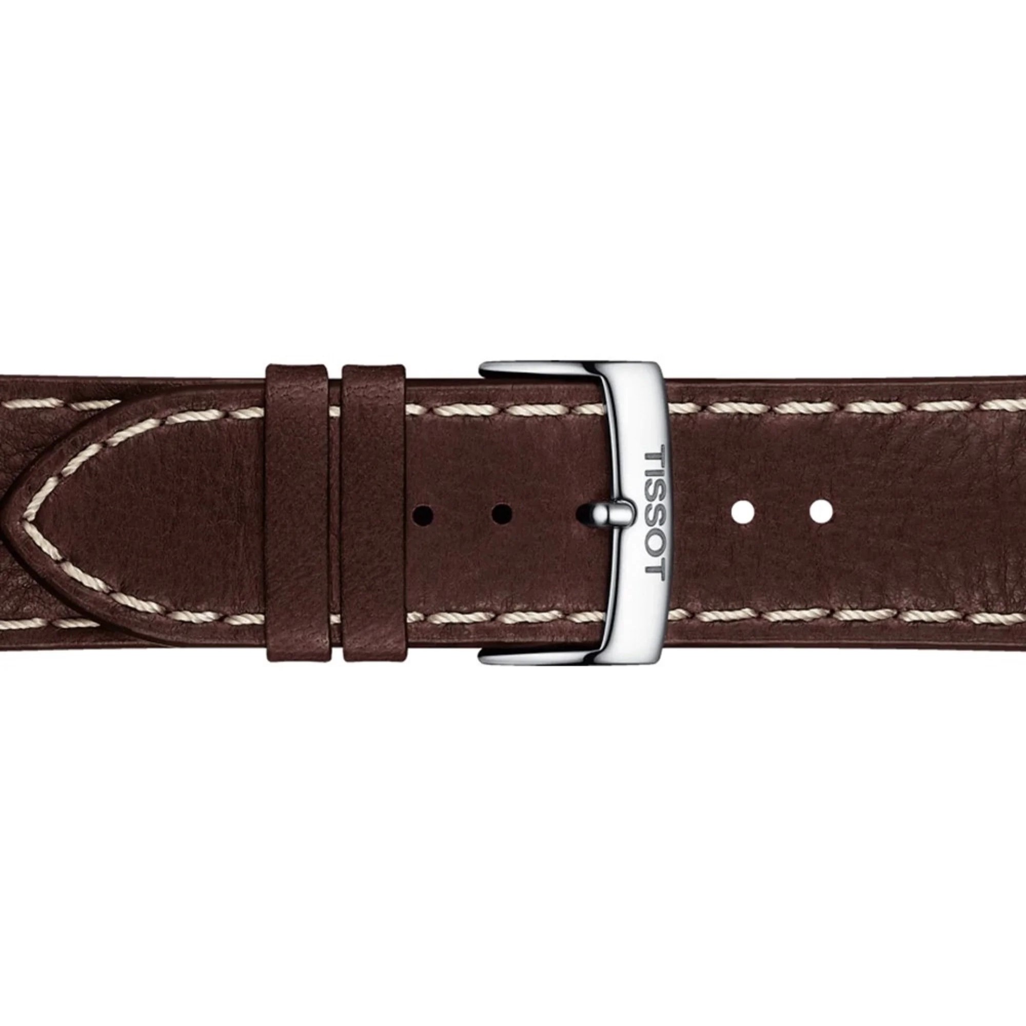 Đồng hồ đeo tay nam Tissot T-Classic PR 100 Sport Gent Chronograph Silver Dial Brown Leather Strap T1016171603100 1