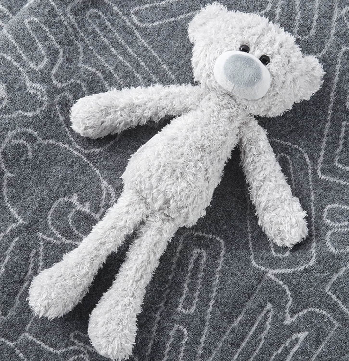Áo gấu xám 13DE Marzo Bear Logo Sketch Jumper Grey 11