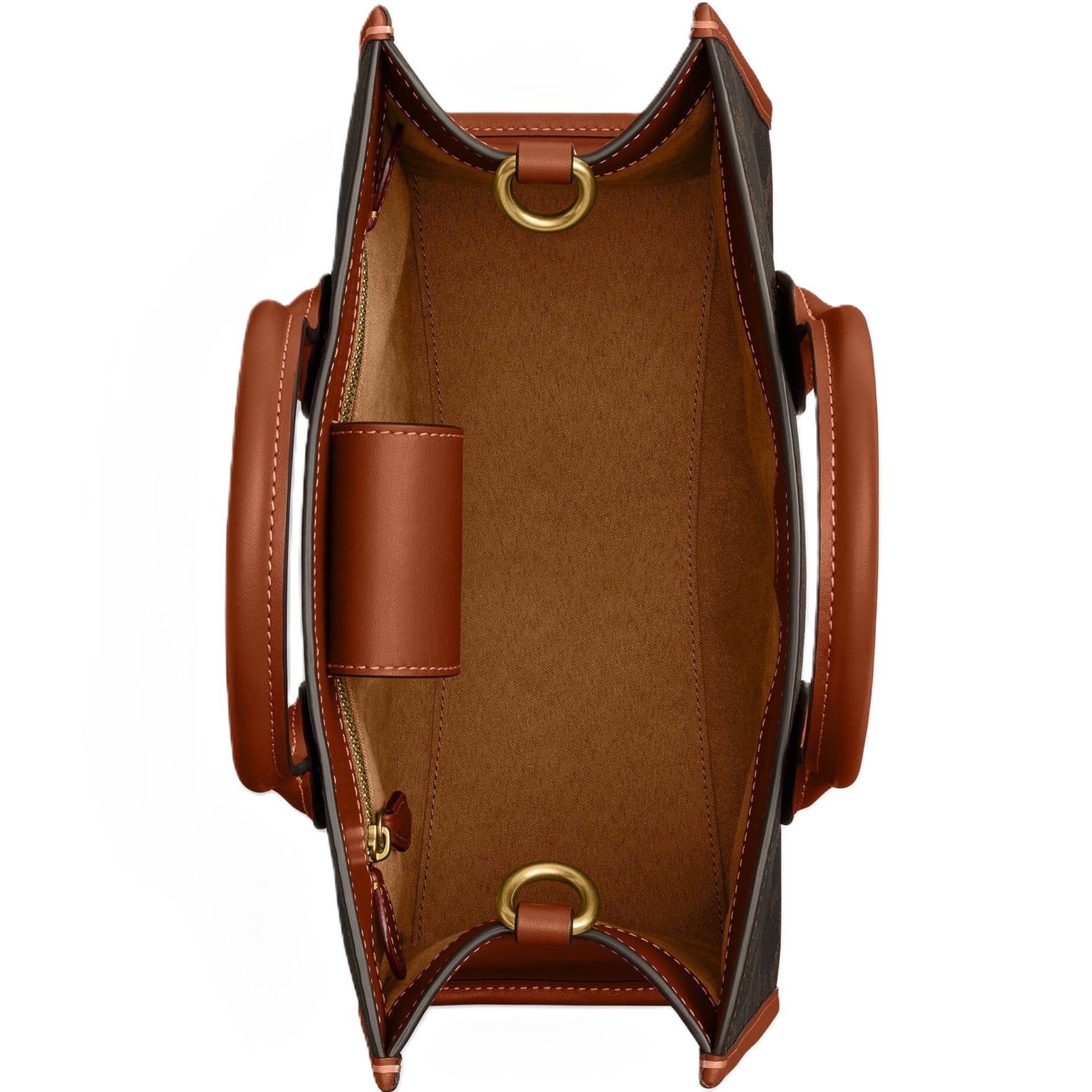 Túi xách Coach nữ Ace Tote 26 With Horse And Carriage Print Dark Brown CR680 1