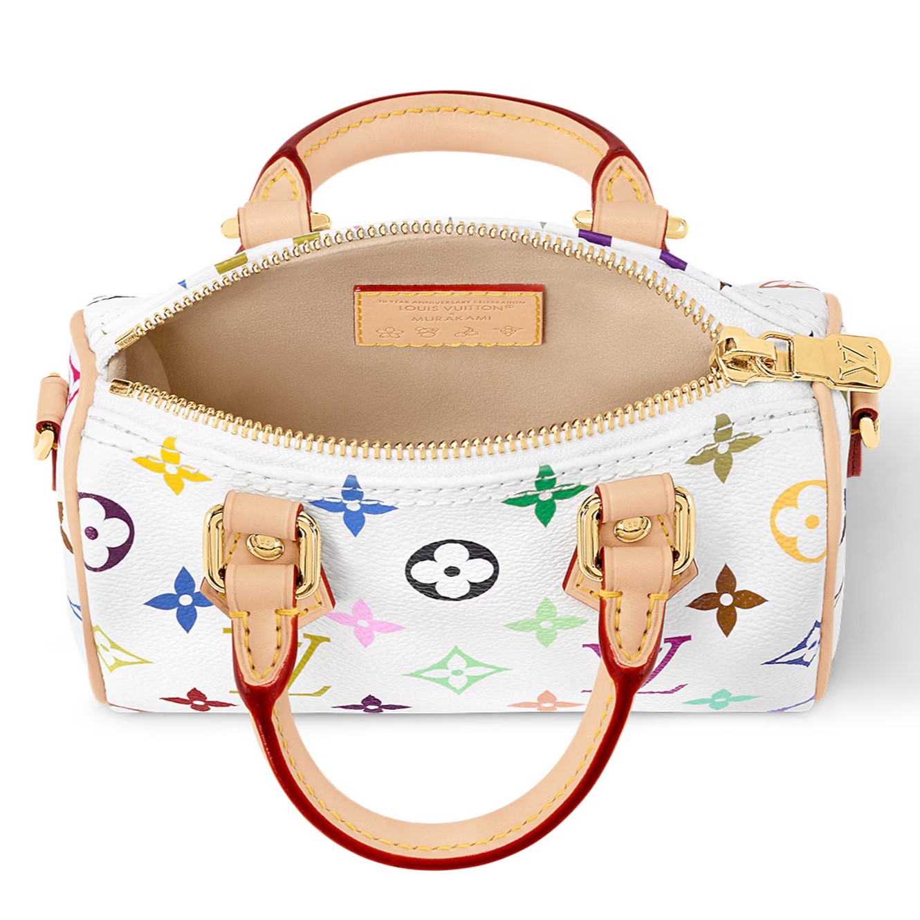 Túi đeo chéo Louis Vuitton Nano Speedy LV x TM Multicolore Blanc M13391 3