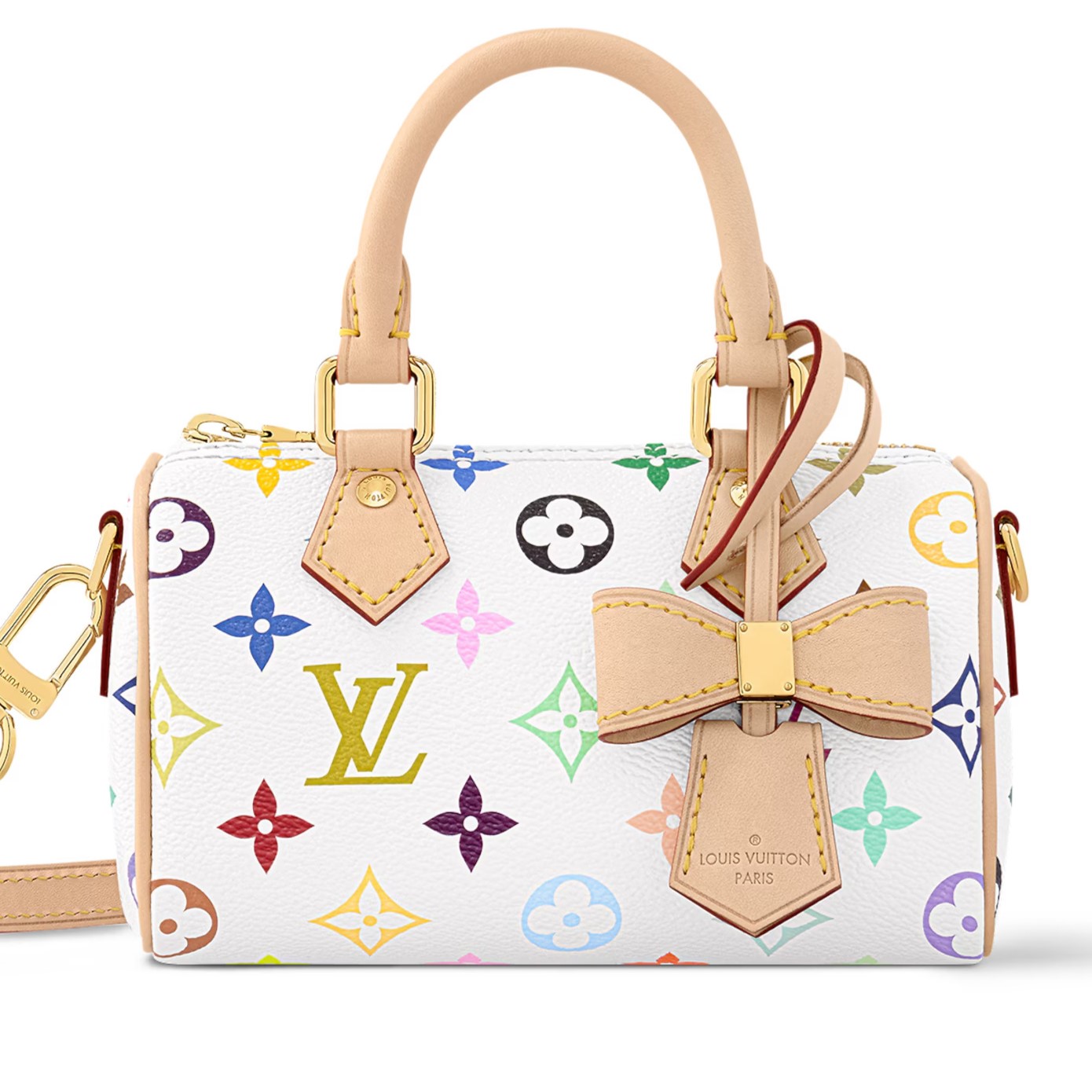 Túi đeo chéo Louis Vuitton Nano Speedy LV x TM Multicolore Blanc M13391 6