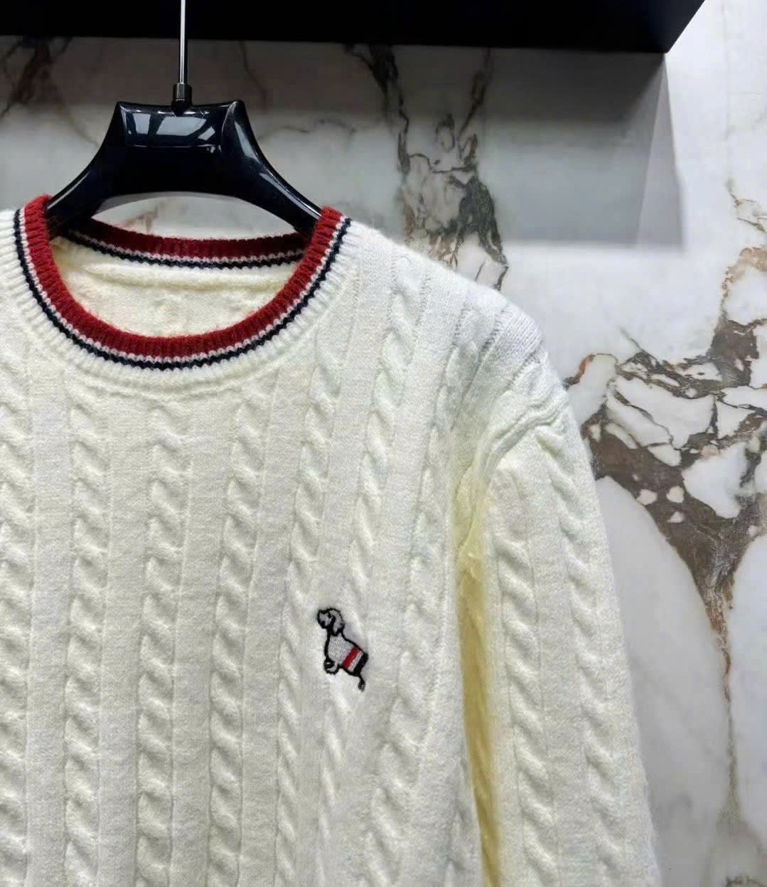 Combo áo váy len xám vàng kem Thom Browne 7